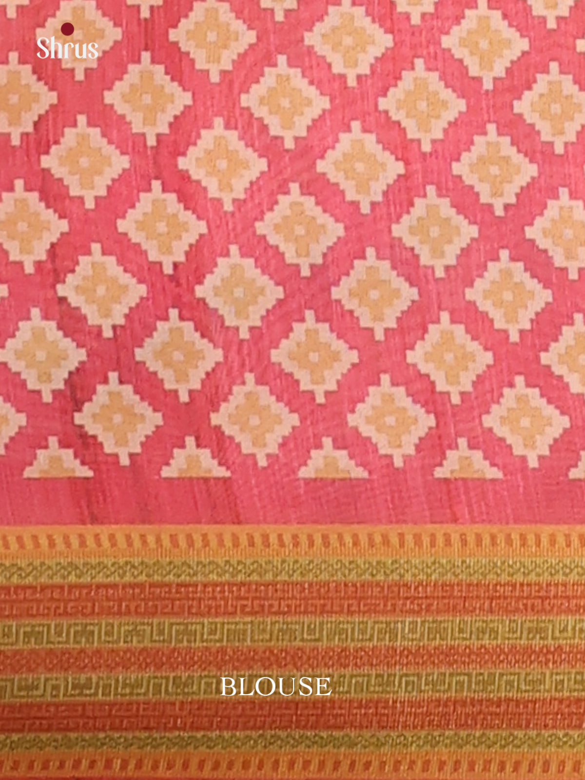 Orange & Pink - Champa semitussar Saree - Shop on Shrus.com