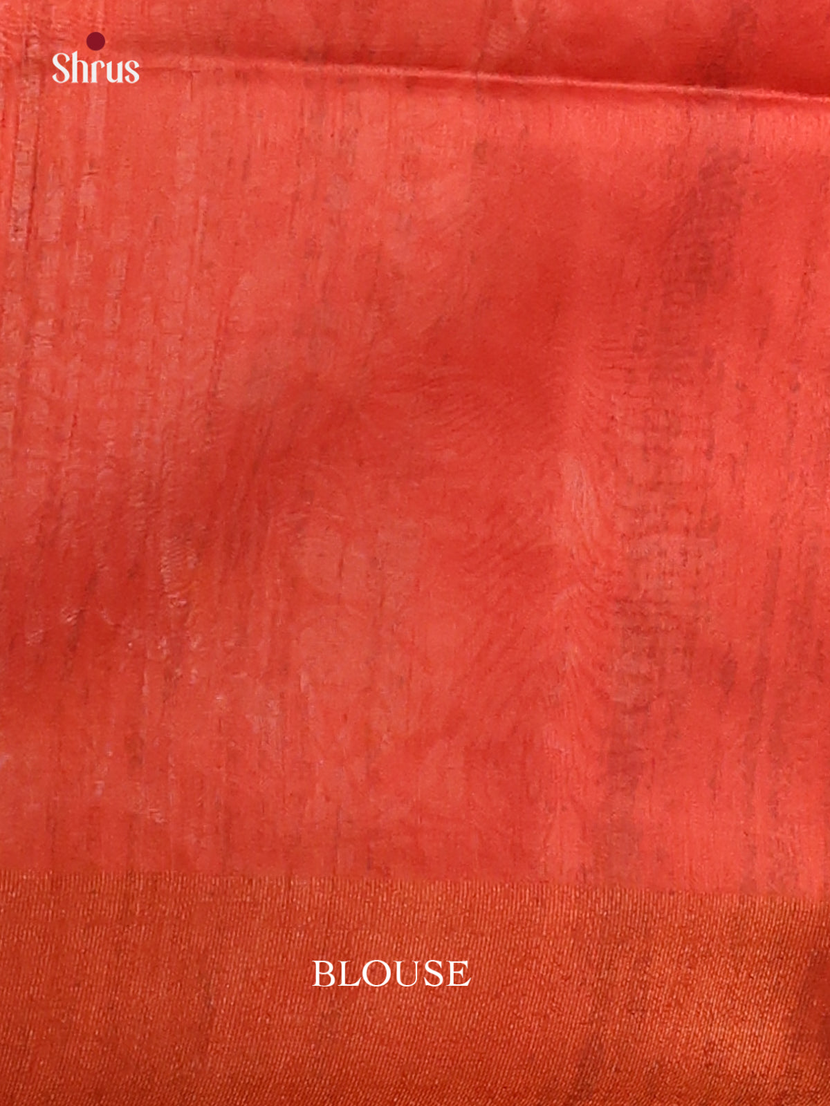 Sandal & Orange - Champa Semitussar Saree - DCS11255 - Shop on Shrus.com