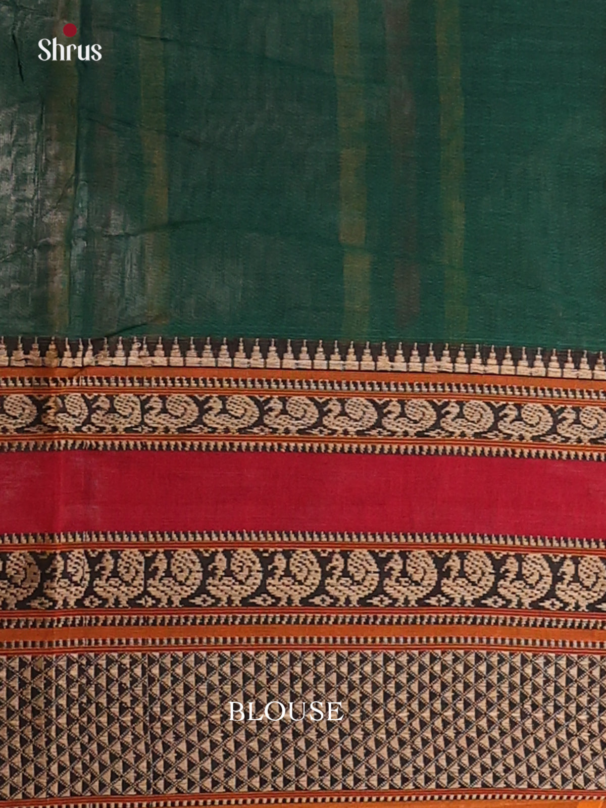 Green & Orange - Narayanpet Cotton Saree - Shop on Shrus.com