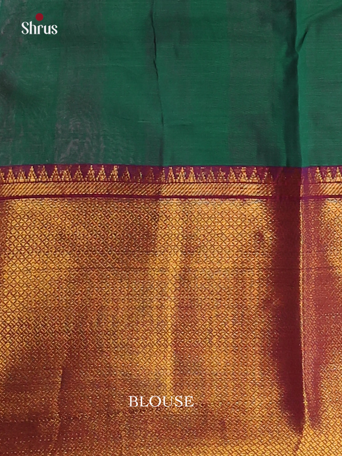 Green & Maroon - Narayanpet Cotton Saree - Shop on Shrus.com