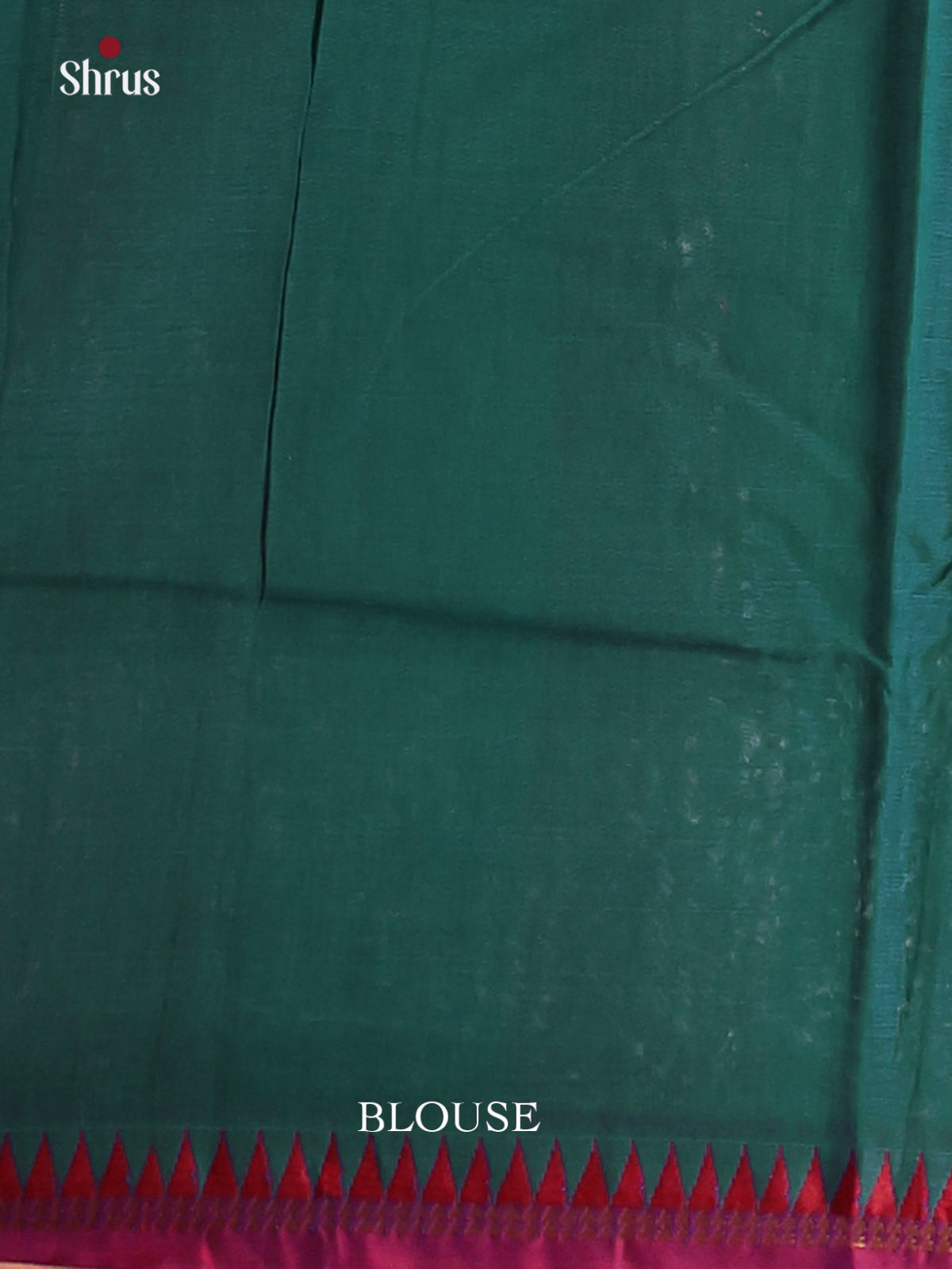 Peacock Green & Maroon - Narayanpet Cotton Saree - Shop on Shrus.com