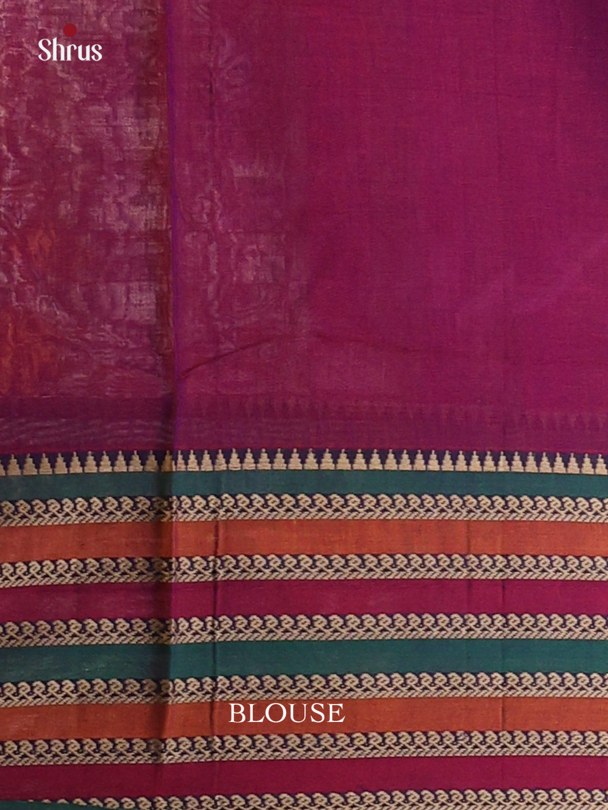 Wine & Green - Narayanpet Cotton Saree - Shop on Shrus.com