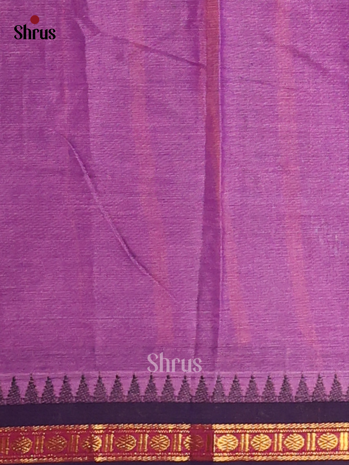 Purple & Violet - Narayanpet Cotton Saree - Shop on Shrus.com
