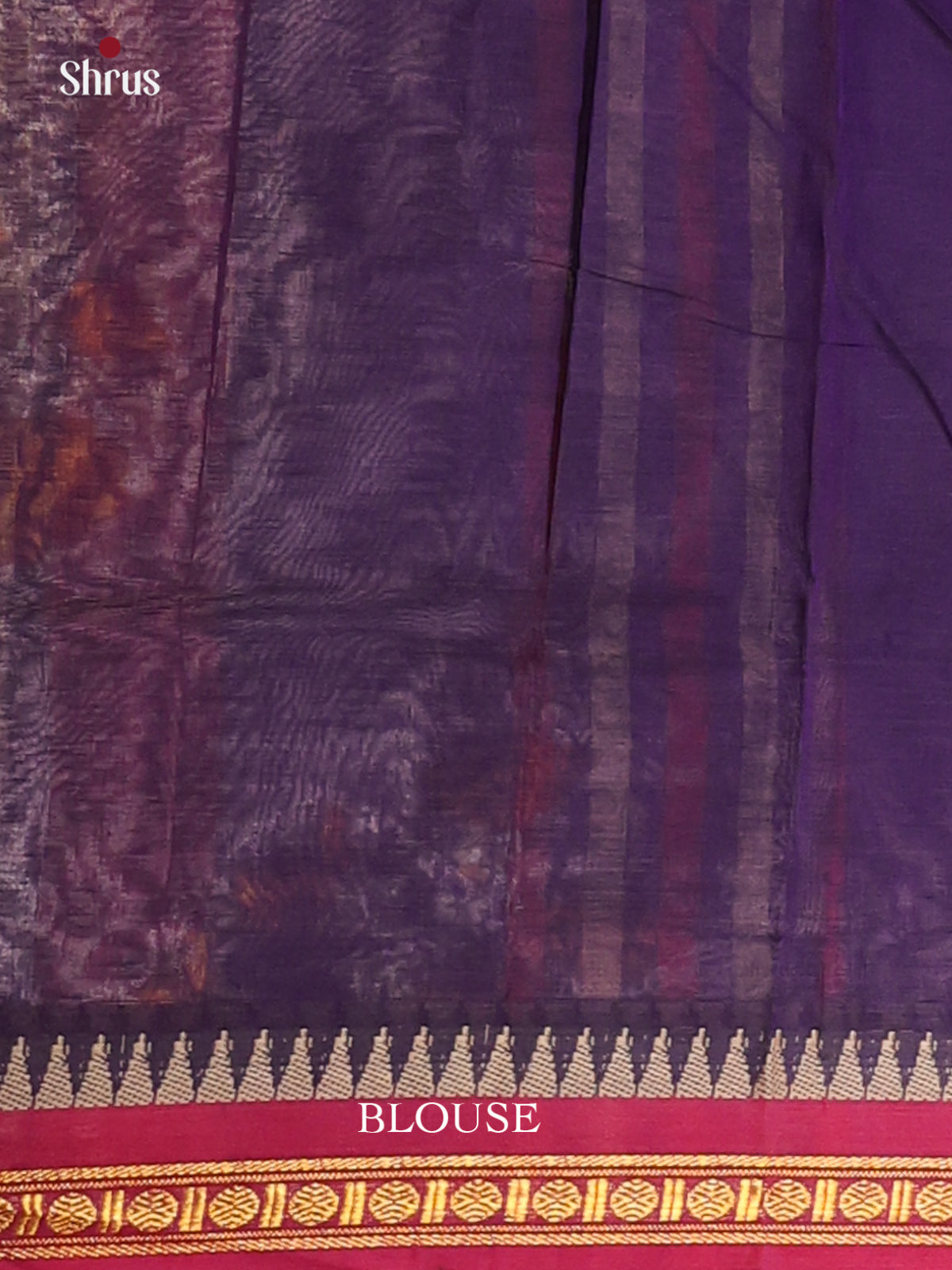 Violet & Maroon - Narayanpet Cotton Saree - Shop on Shrus.com
