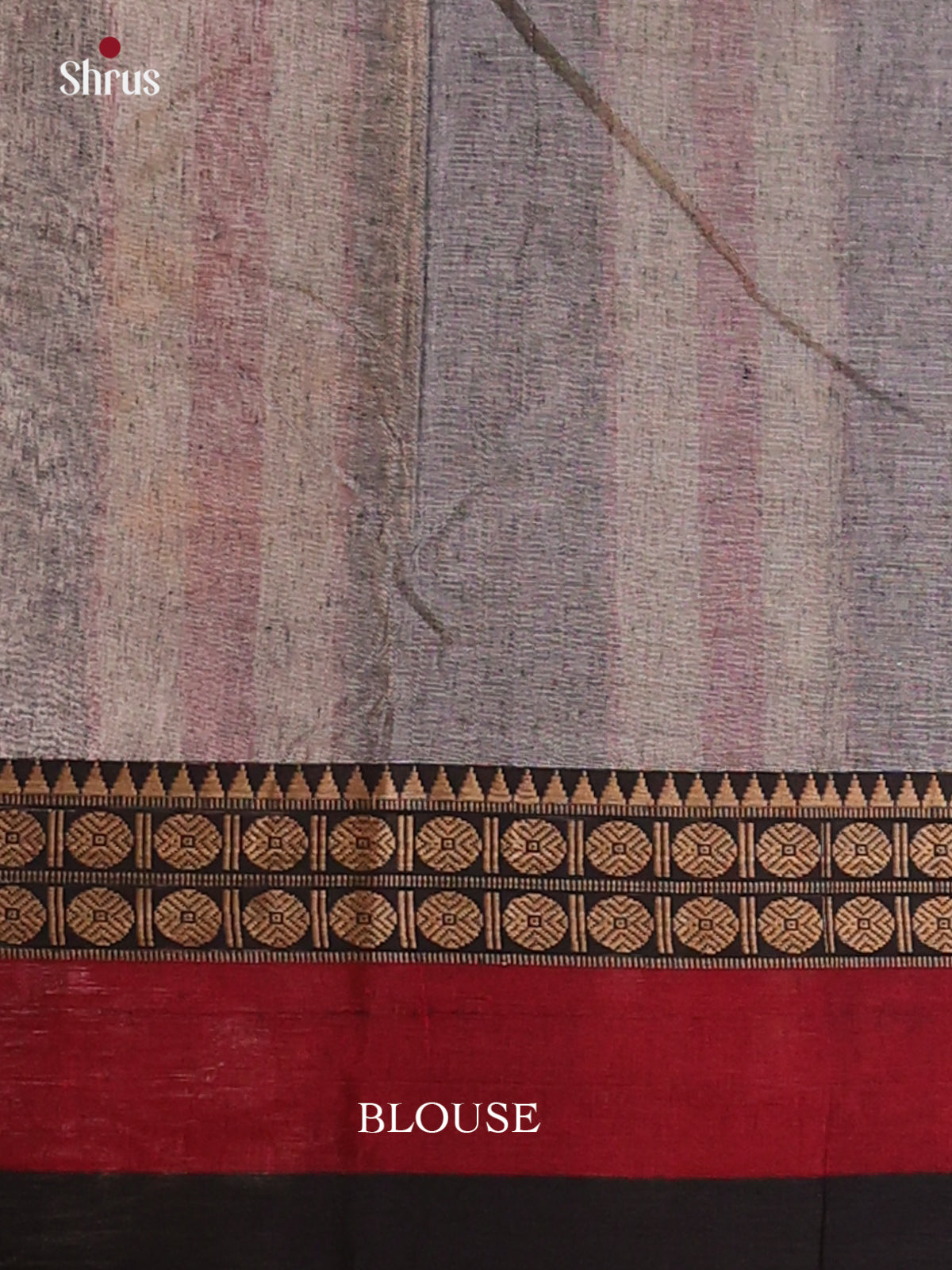 Grey & Black - Narayanpet Cotton Saree - Shop on Shrus.com