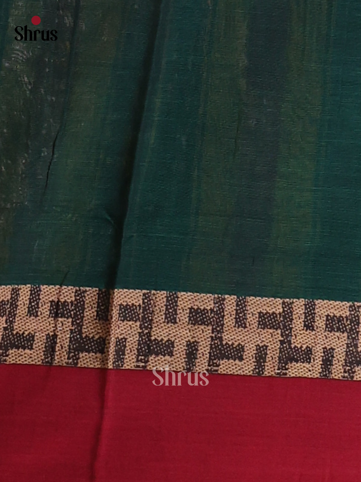 Green & Mustard - Narayanpet Cotton Saree - Shop on Shrus.com