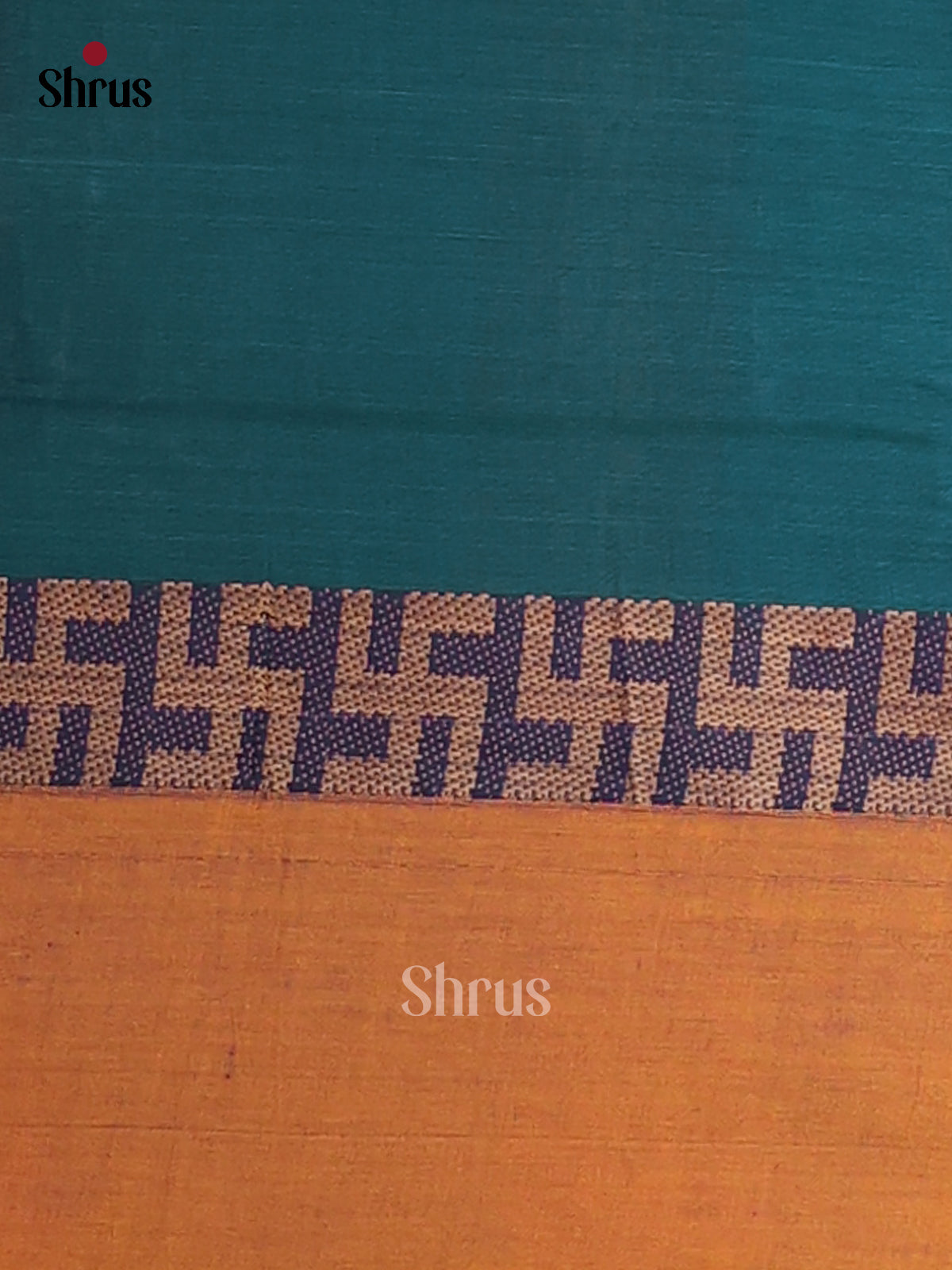 Blue & Mustard - Narayanpet Cotton Saree - Shop on Shrus.com