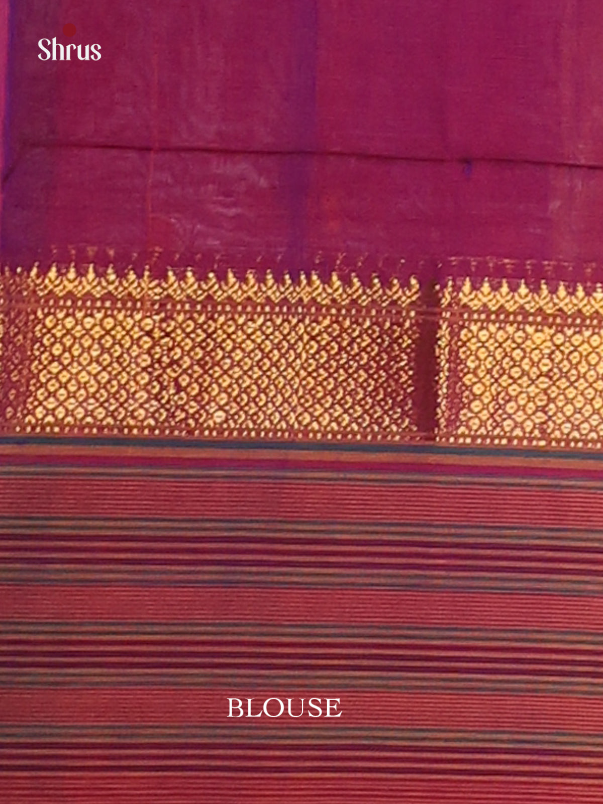 Purple & Mustard- Narayanpet Cotton Saree - Shop on Shrus.com