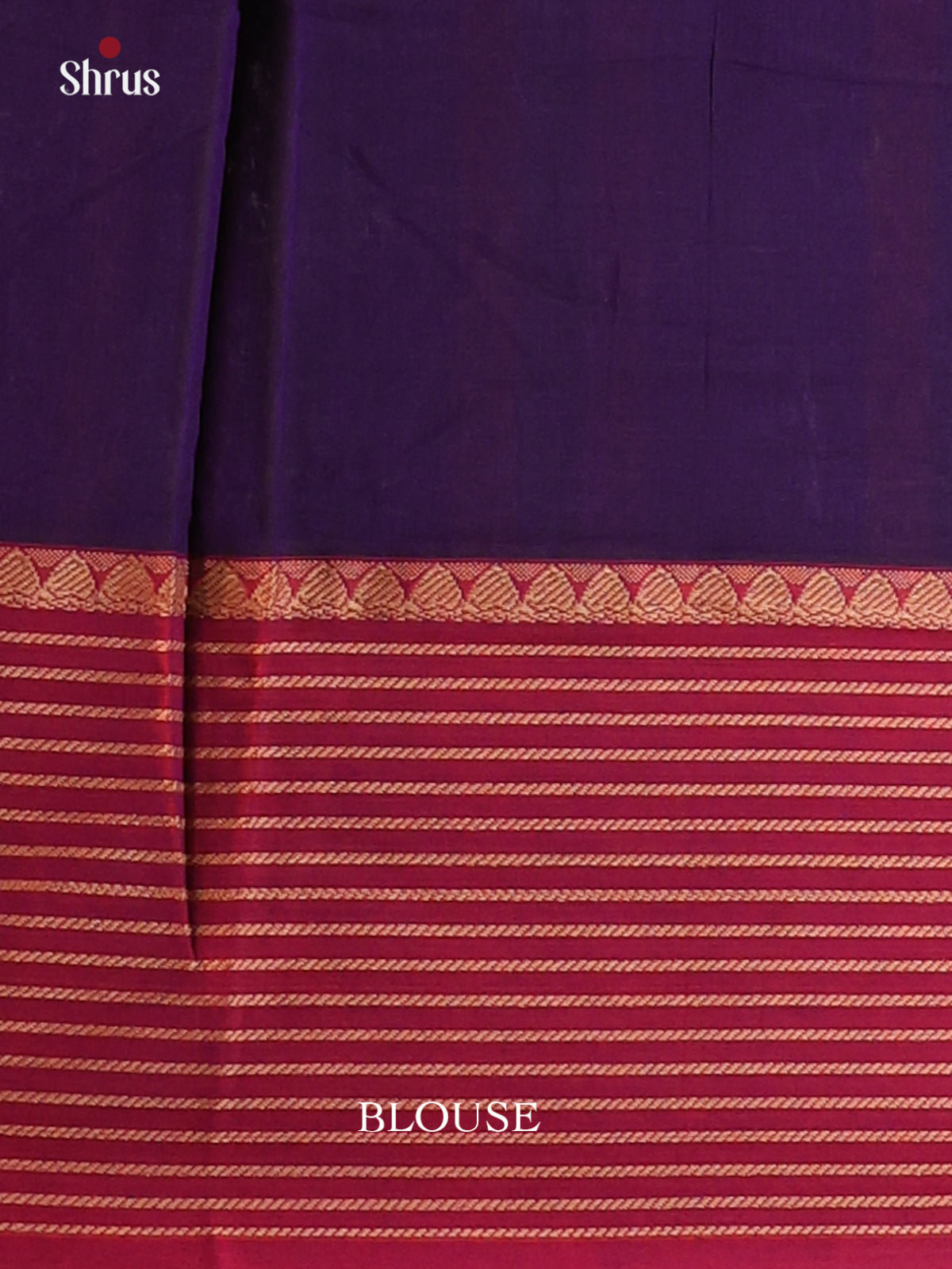 Violet & Maroon - Narayanpet Cotton Saree - Shop on Shrus.com