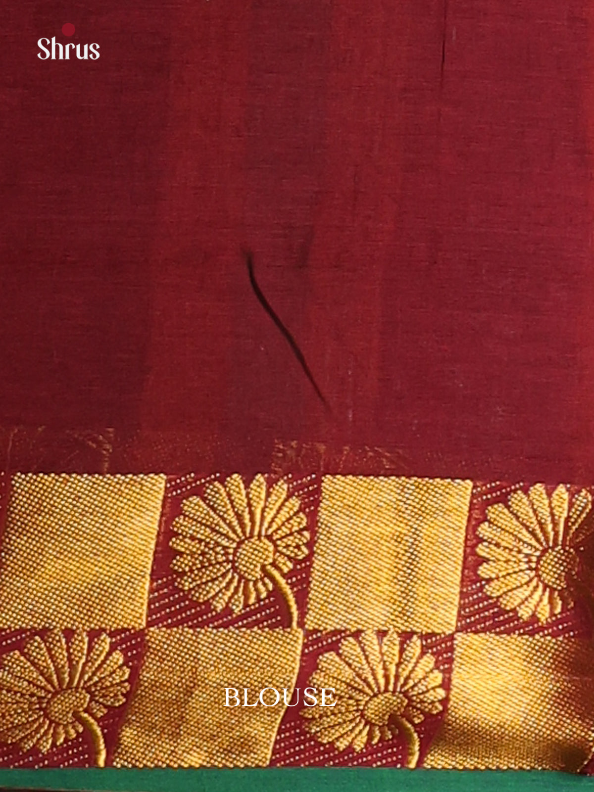 Maroon - Narayanpet Cotton Saree - Shop on Shrus.com