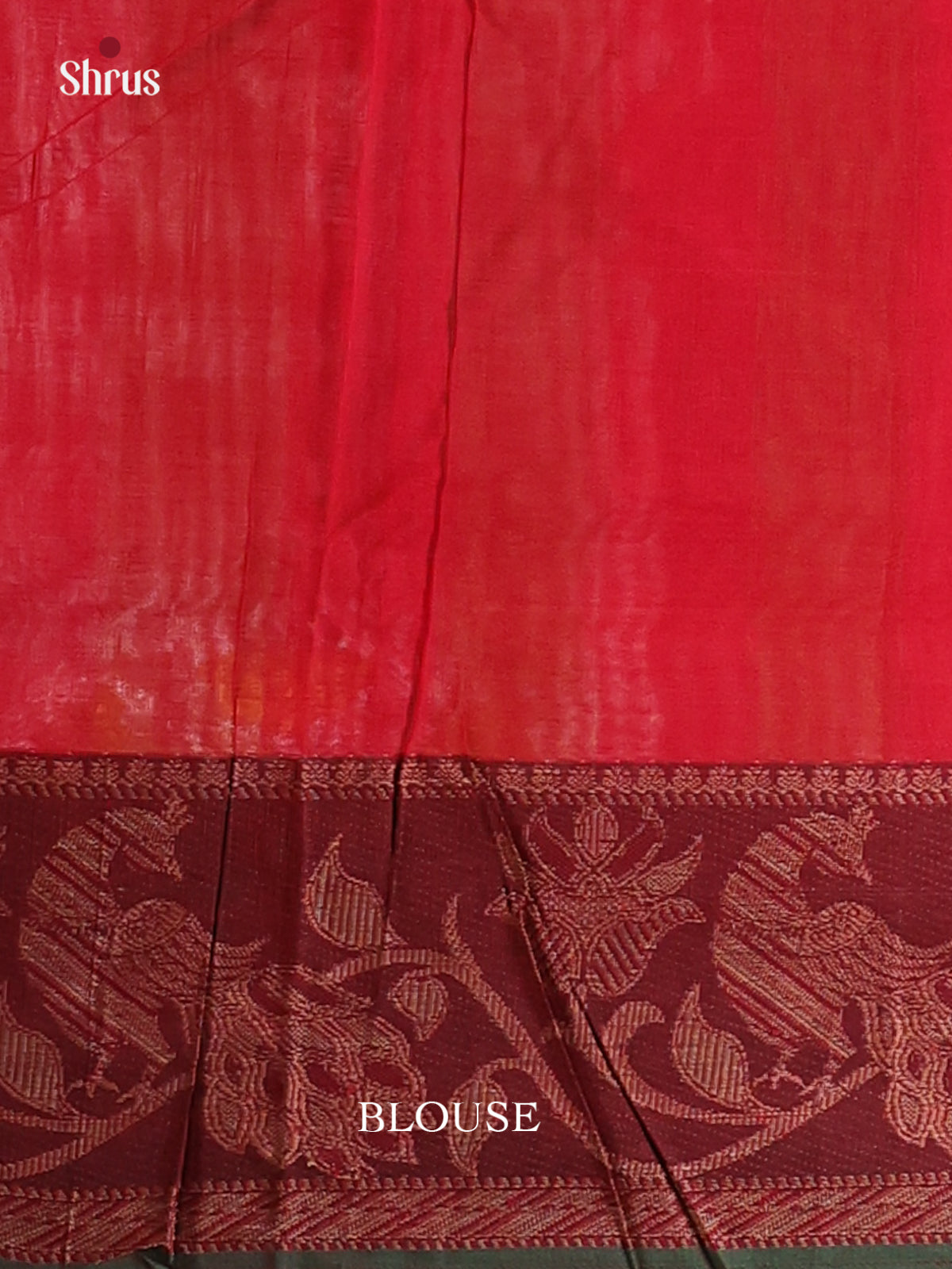 Red & Brown - Narayanpet Cotton Saree - Shop on Shrus.com
