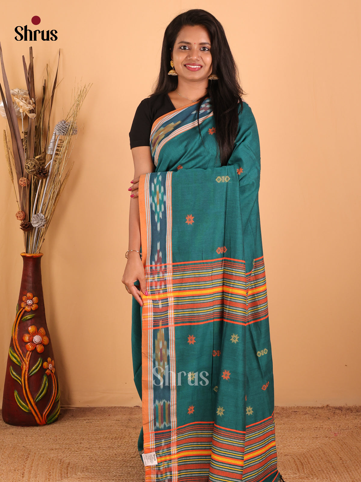 DCS12014 - Bengal Cotton Saree - Shop on Shrus.com