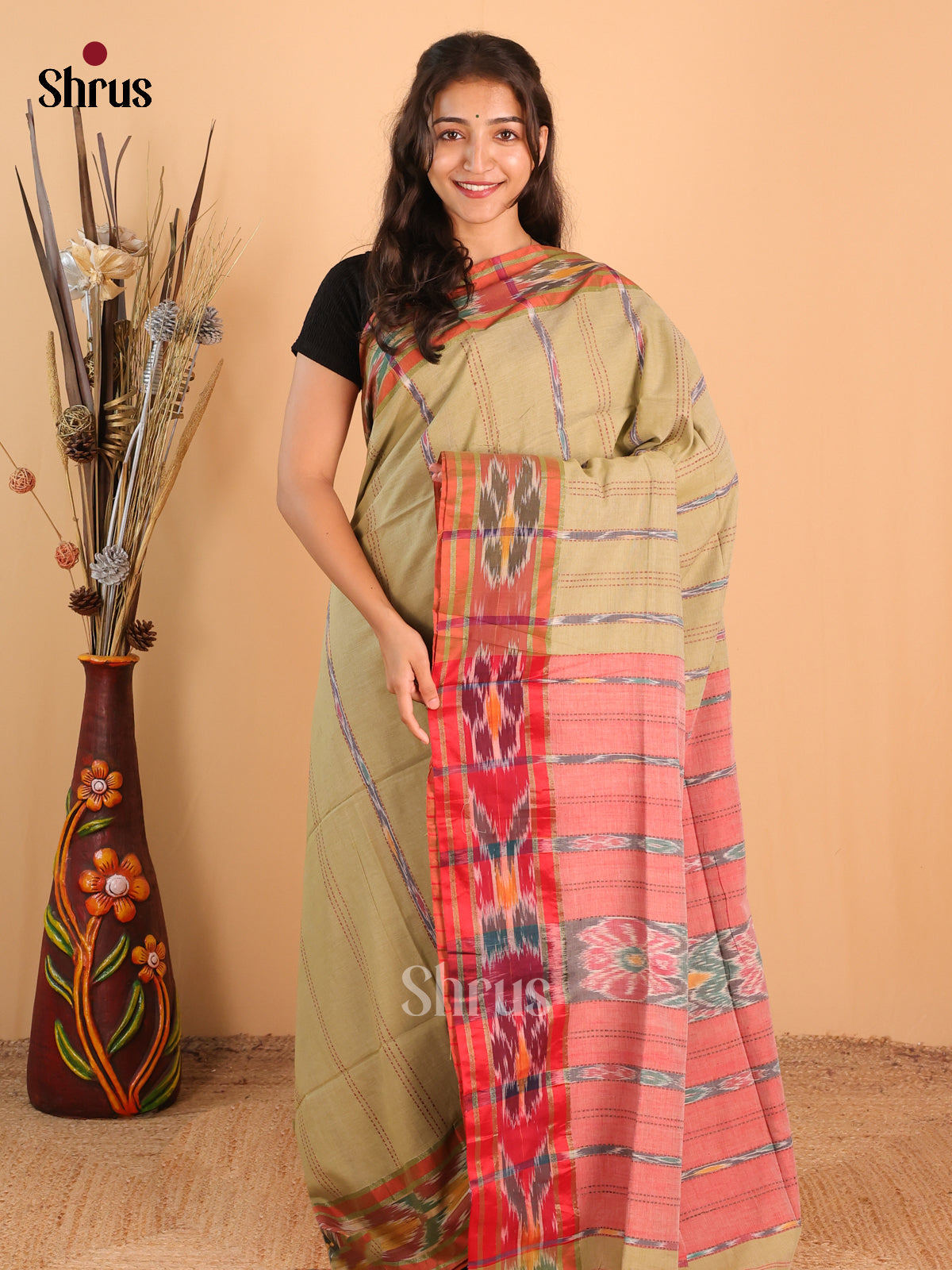 DCS12019 - Bengal cotton Saree - Shop on Shrus.com