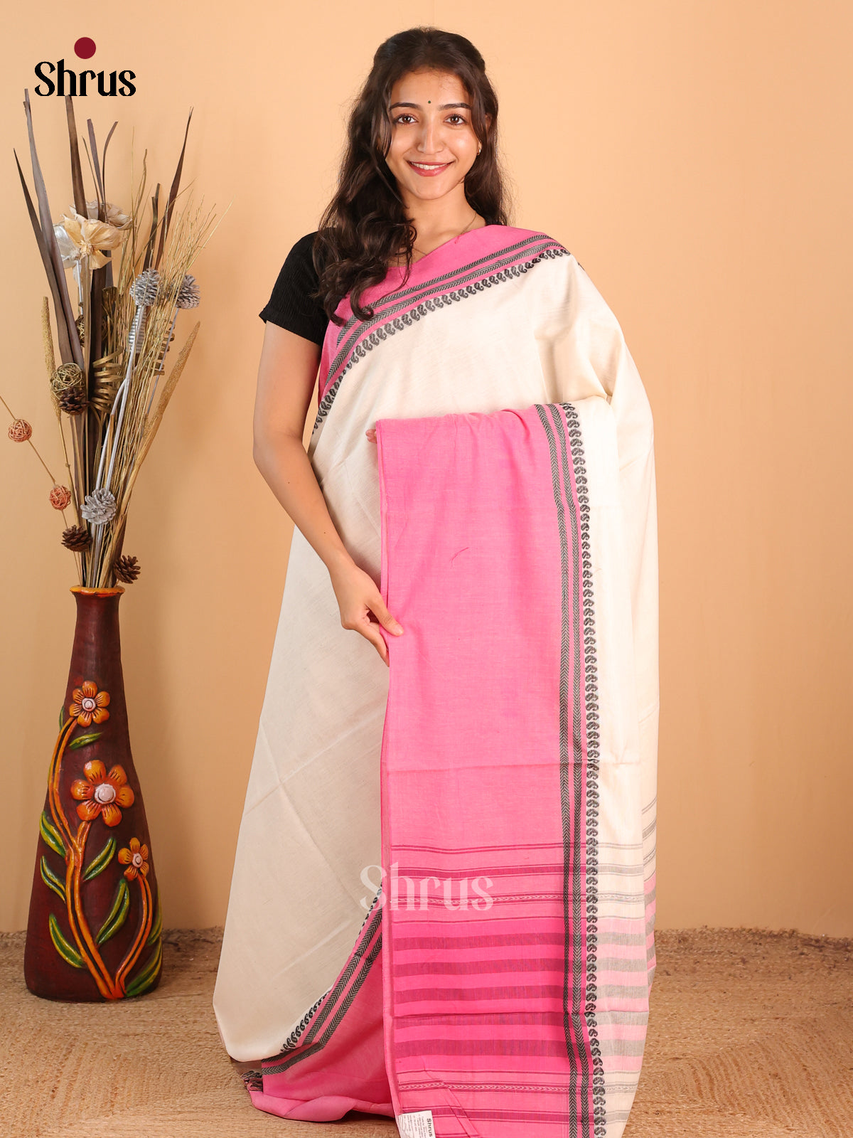 DCS12027 - Bengal cotton Saree - Shop on Shrus.com
