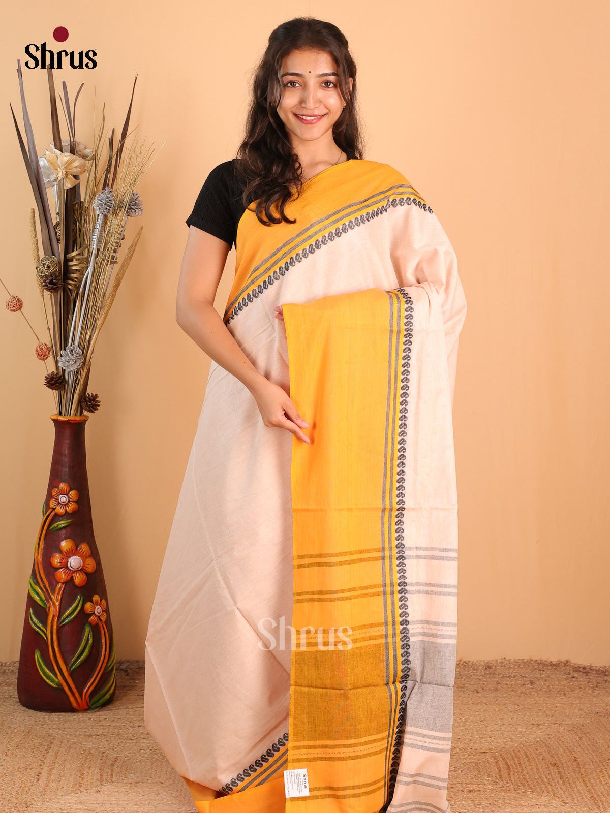 DCS12031 - Bengal cotton Saree - Shop on Shrus.com