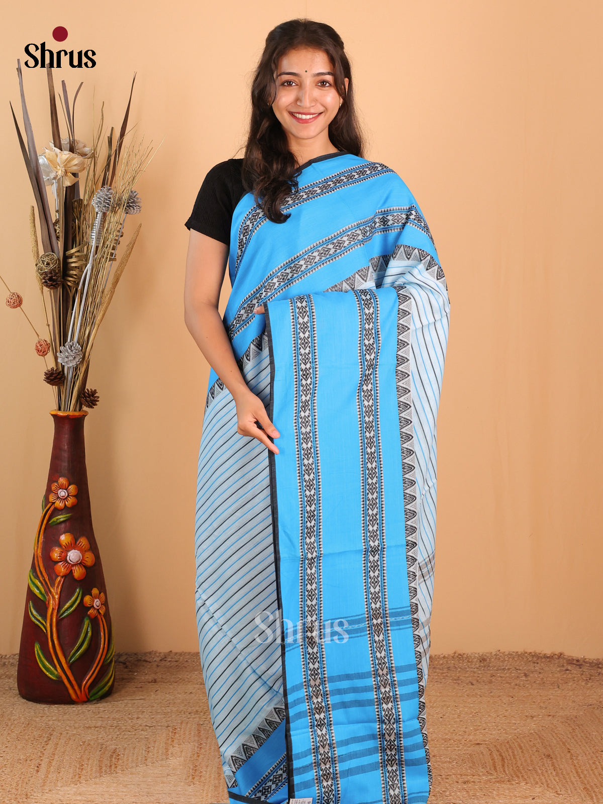 DCS12041 - Bengal cotton Saree - Shop on Shrus.com