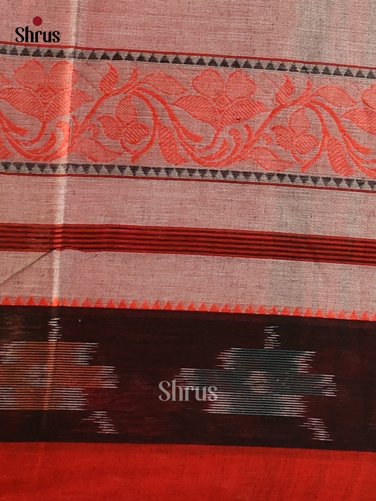DCS12047 - Bengal Cotton Saree - Shop on Shrus.com
