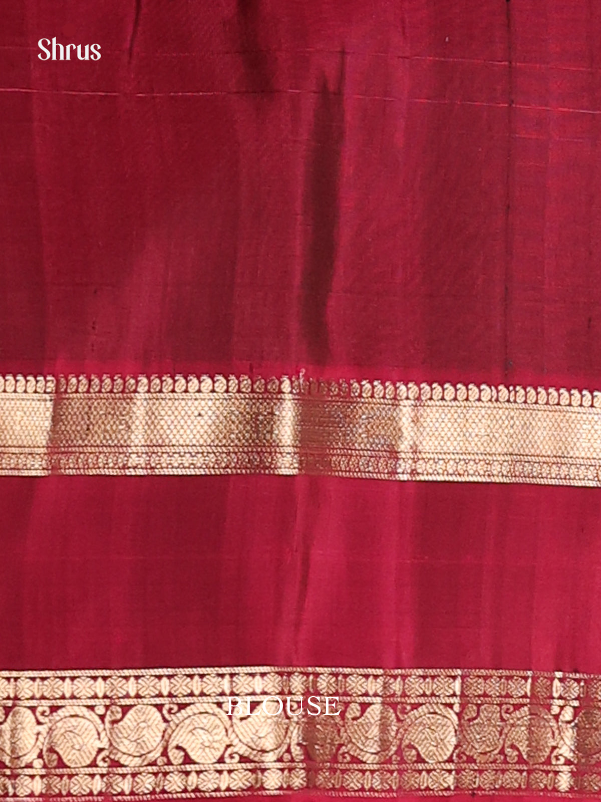 Green & Maroon - Soft Silk Saree - Shop on Shrus.com
