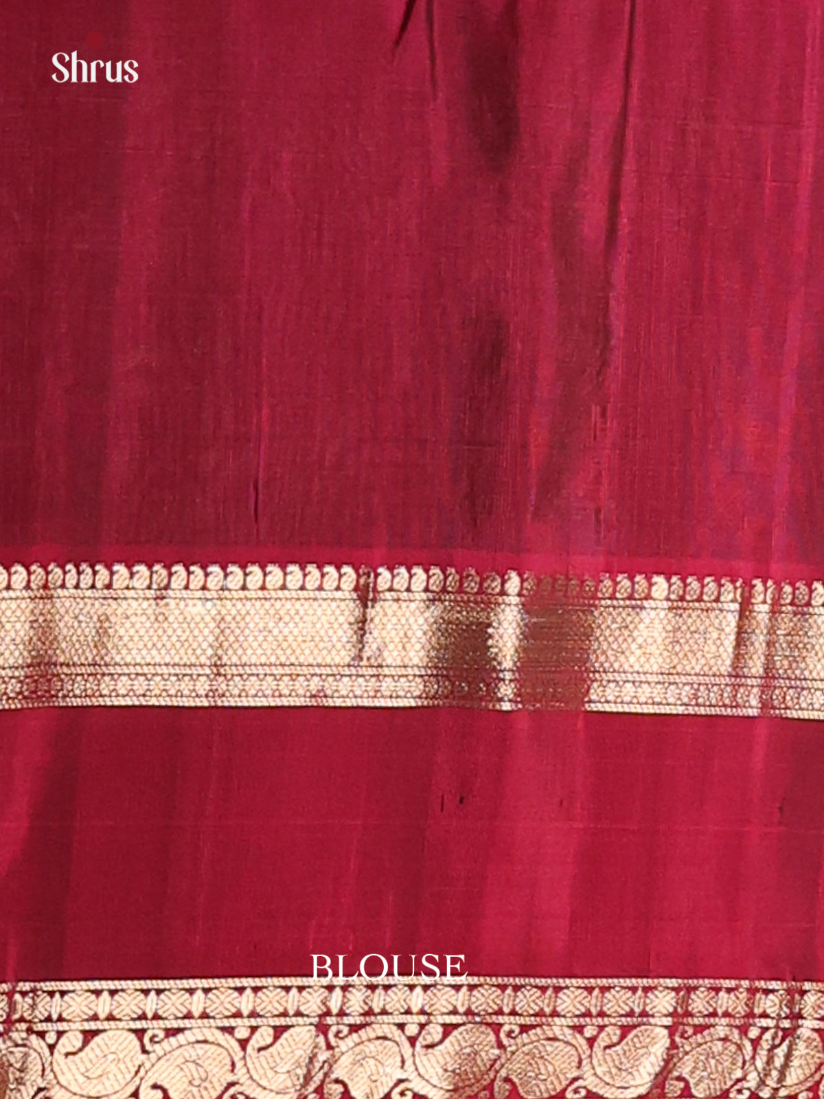 Mustard & Maroon - Soft Silk Saree - Shop on Shrus.com