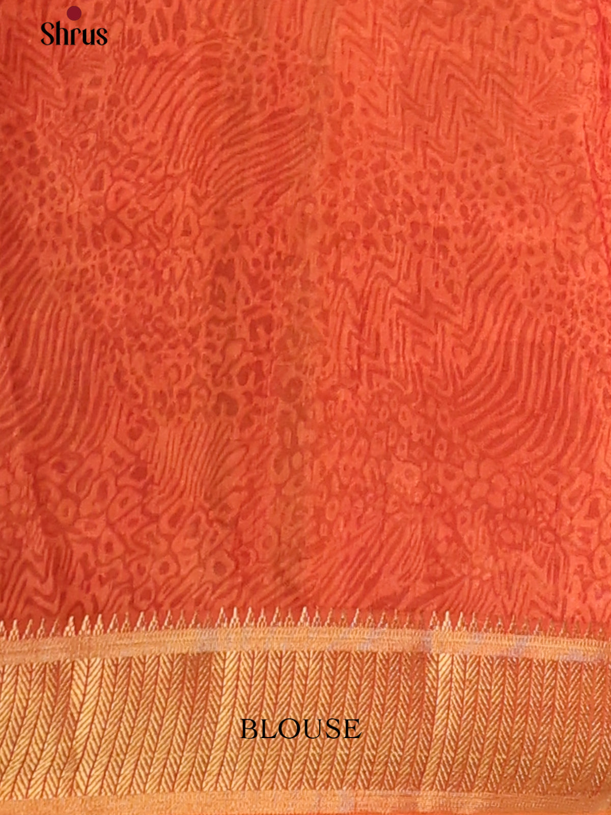 Mustard & Brick - Semi Patola Saree - Shop on Shrus.com