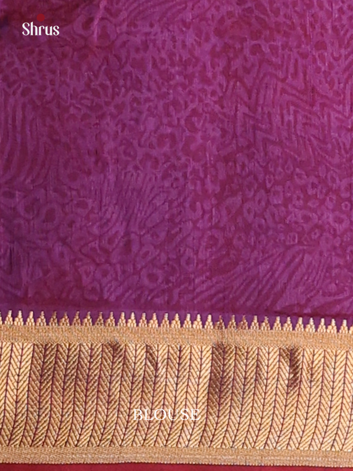Pink & Purple - Semi Patola Saree - Shop on Shrus.com