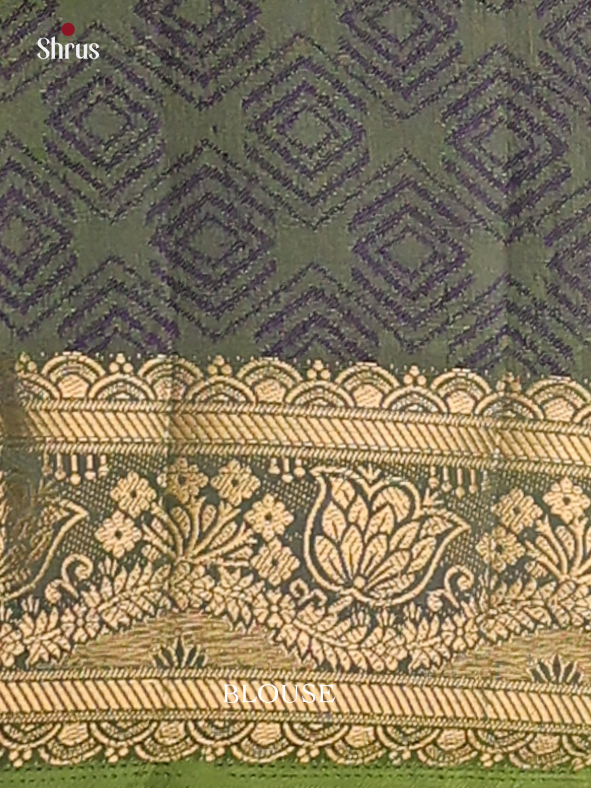 Teal Green & Purple - Semi Patola Saree - DCS18045 - Shop on Shrus.com