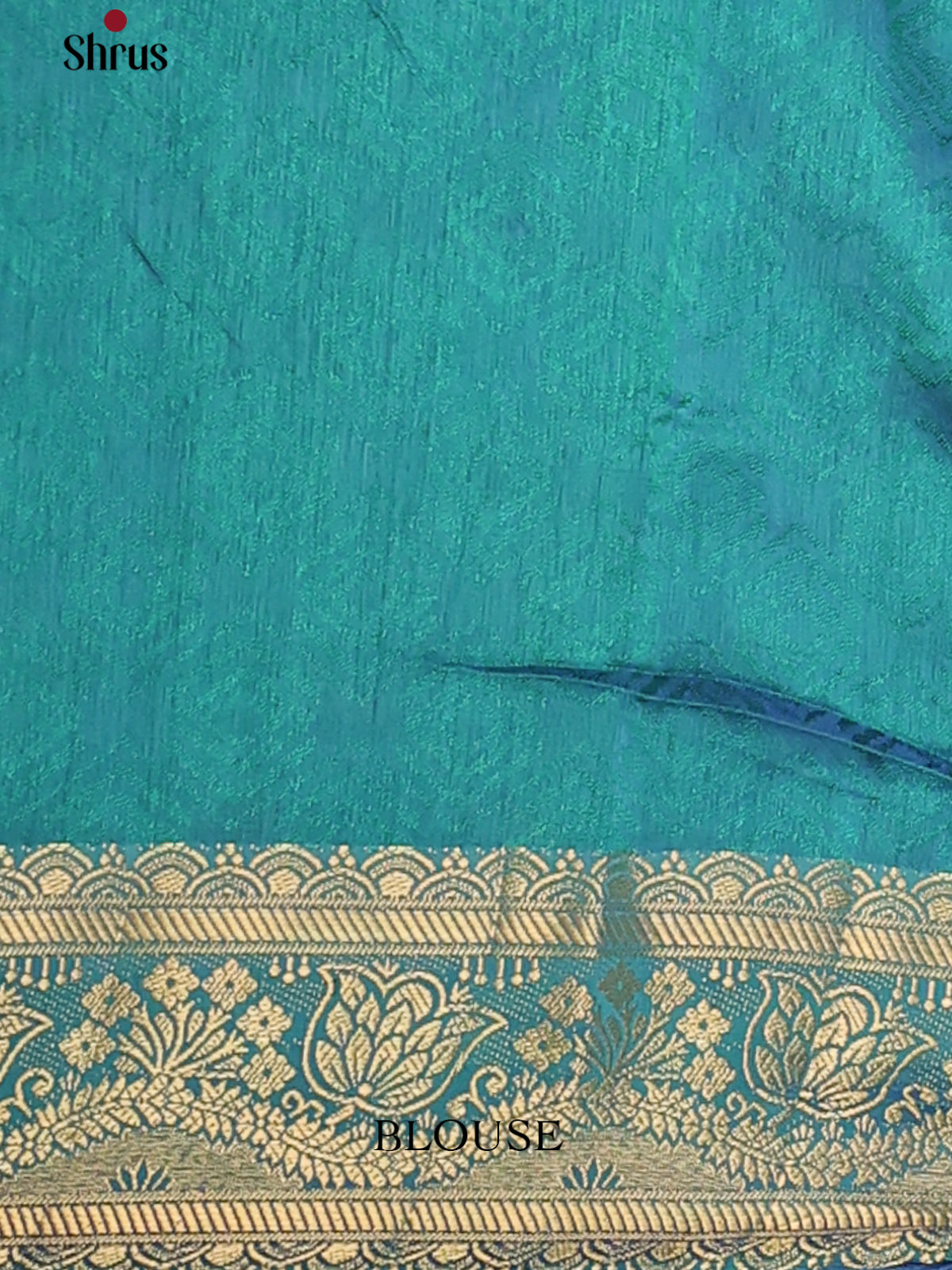Blue & Teal- Semi Patola Saree - Shop on Shrus.com