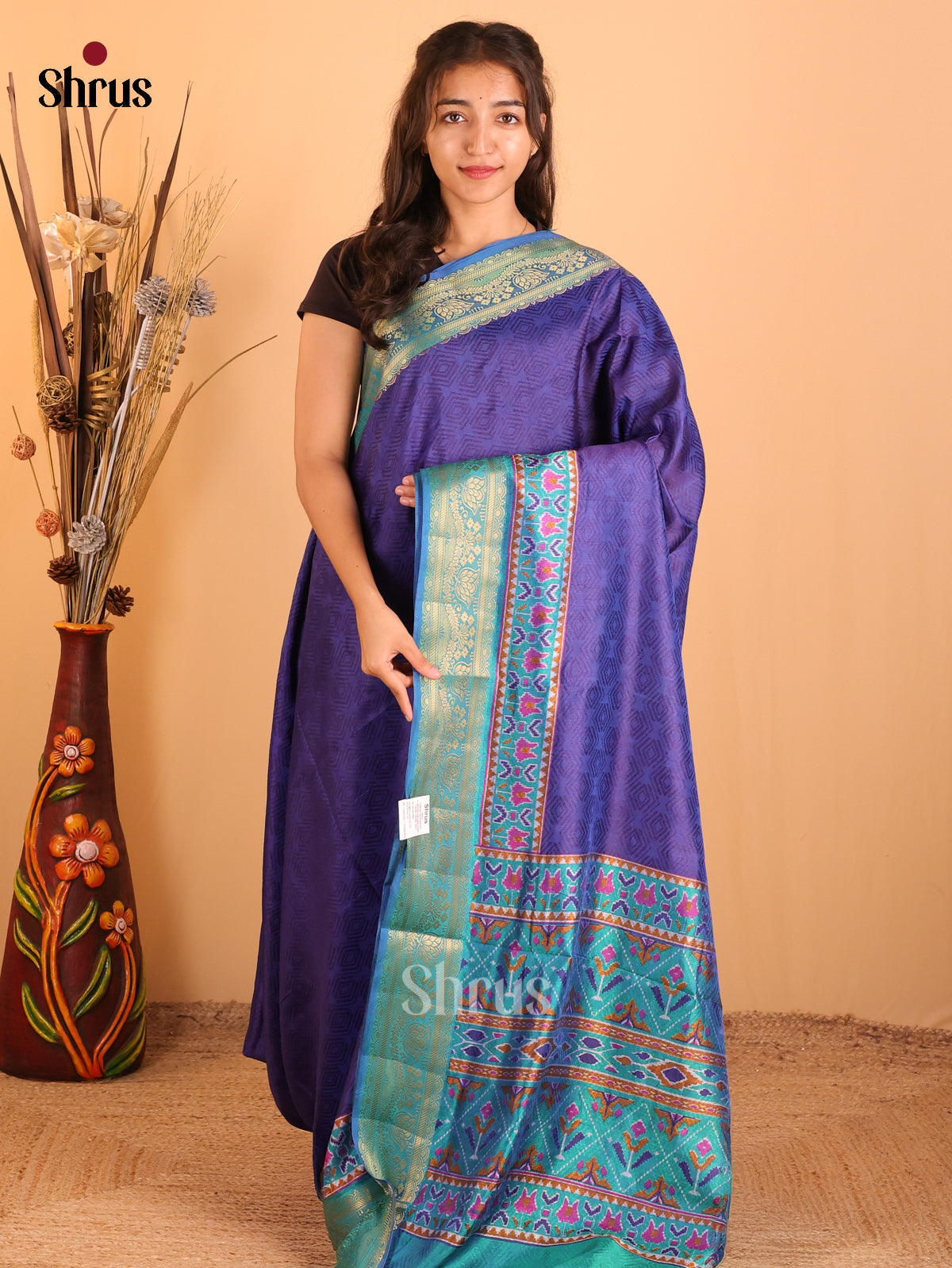 DCS18053 - Semi Patola Saree - Shop on Shrus.com