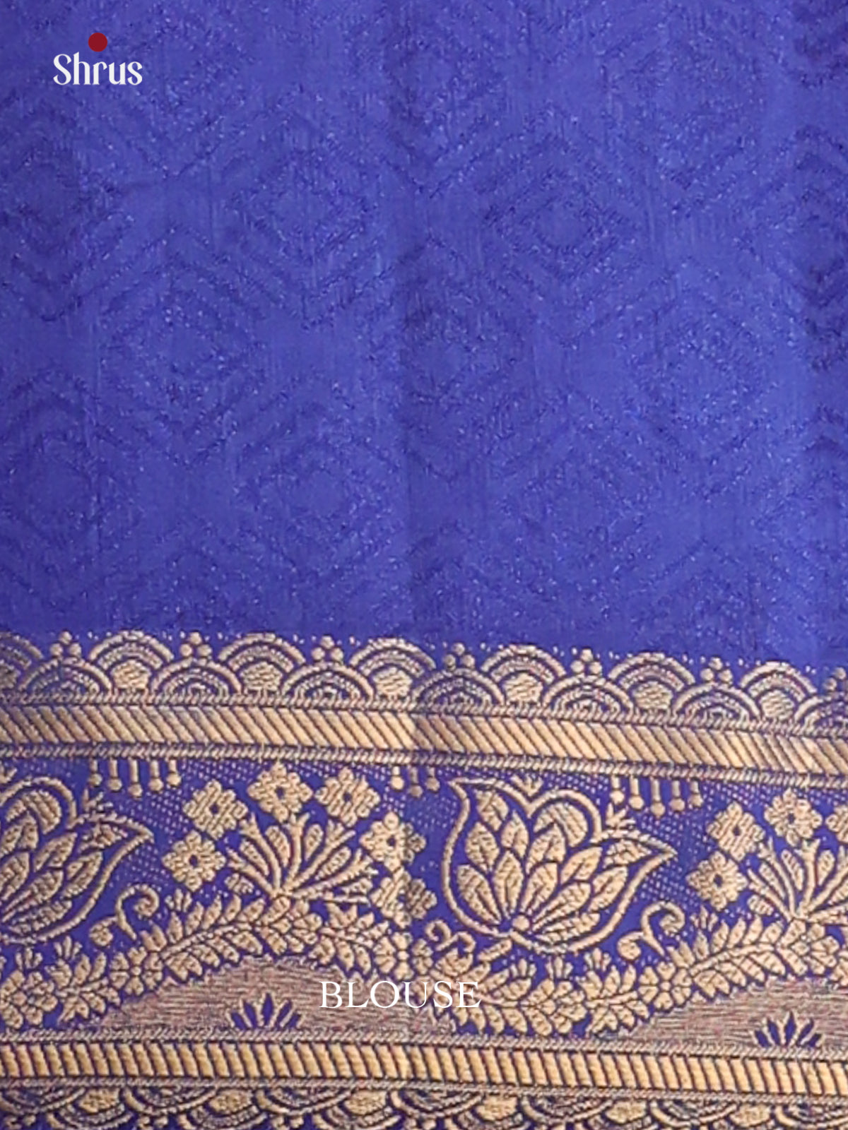 Purple & Blue - Semi Patola Saree - Shop on Shrus.com