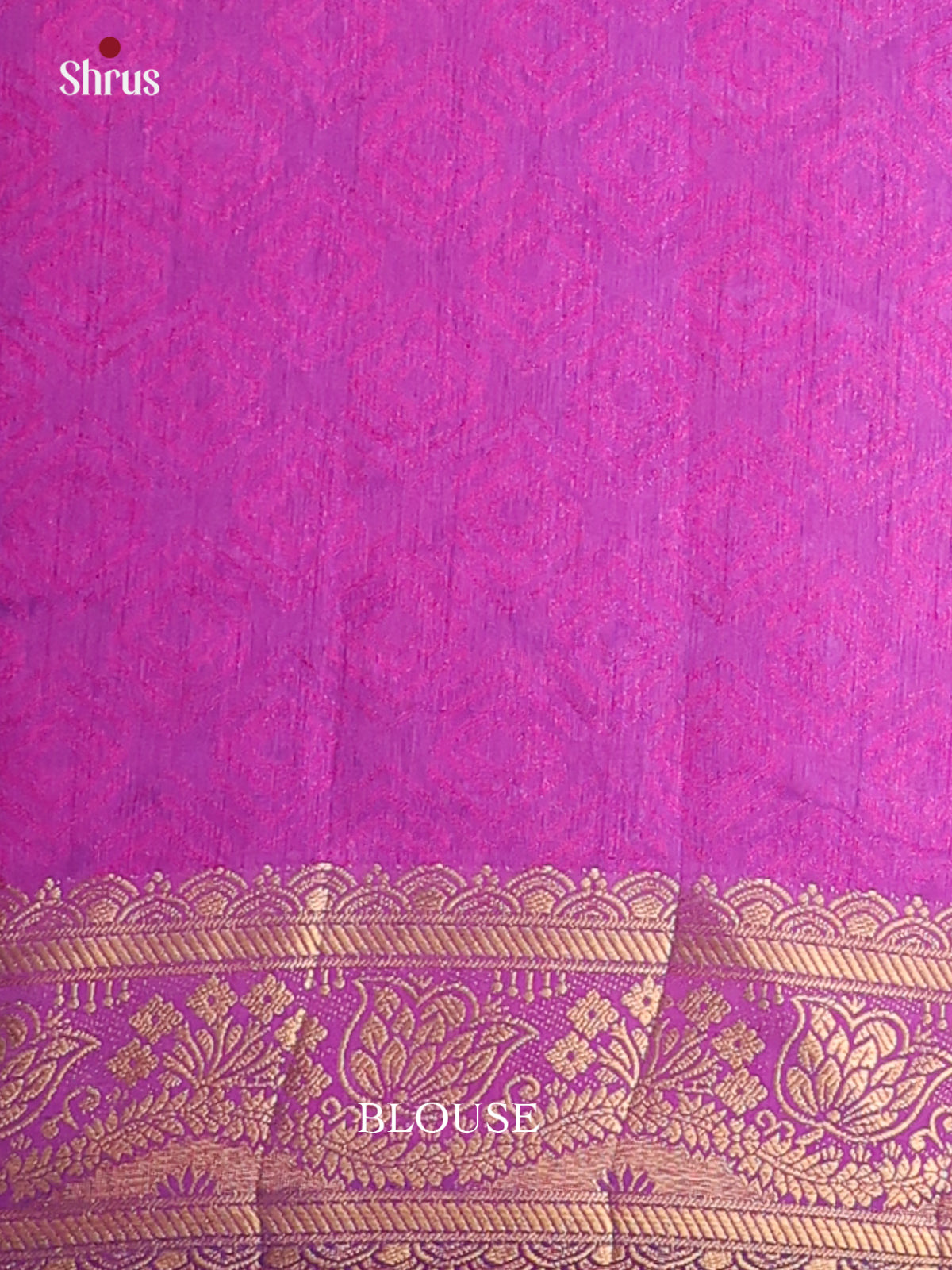 Blue & Purple- Semi Patola Saree - Shop on Shrus.com