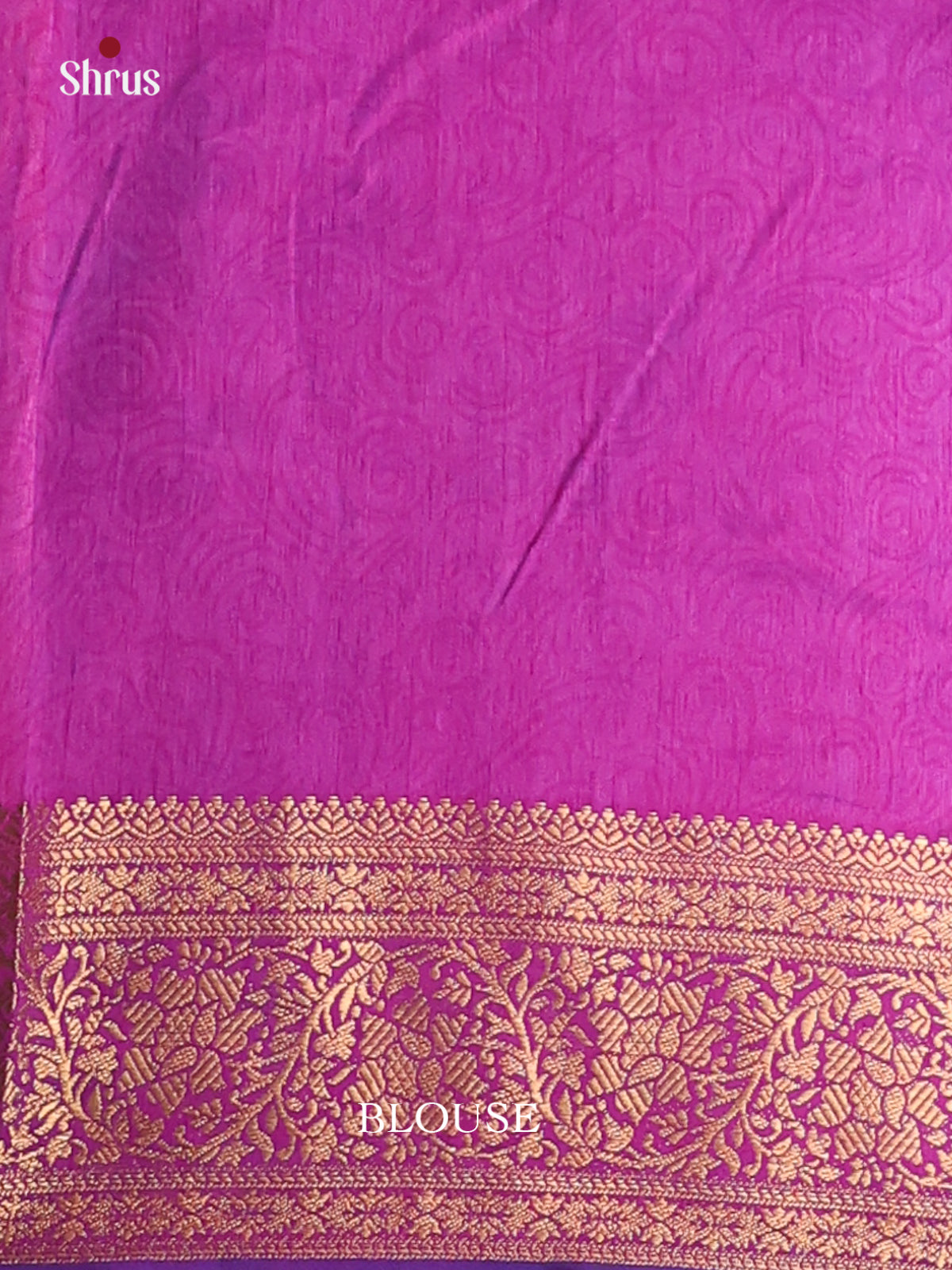 Blue & Purple - Semi Patola Saree - Shop on Shrus.com