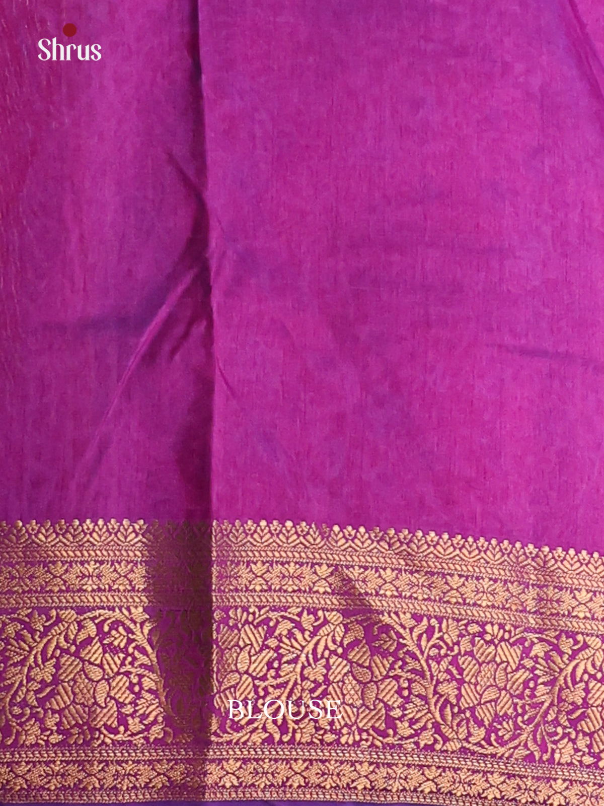 Blue & Purple - Semi Patola Saree - Shop on Shrus.com