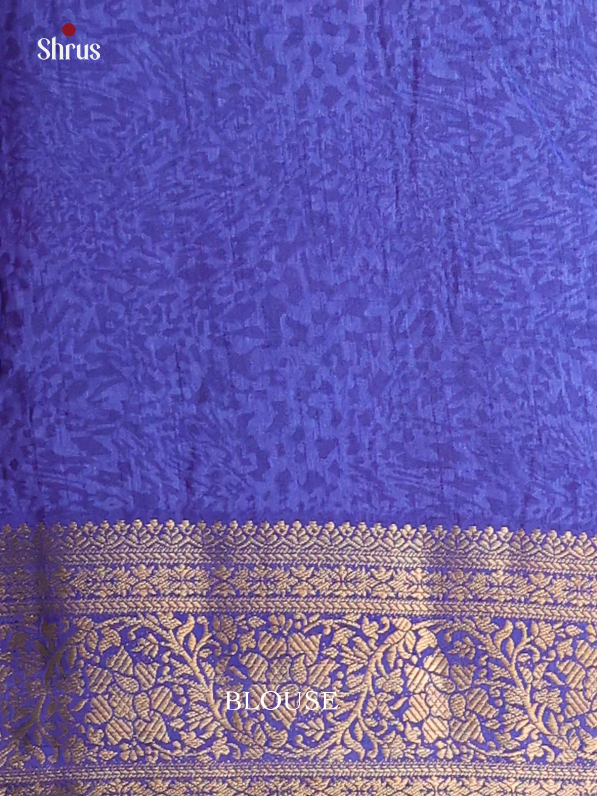Purple & Blue - Semi Patola Saree - Shop on Shrus.com