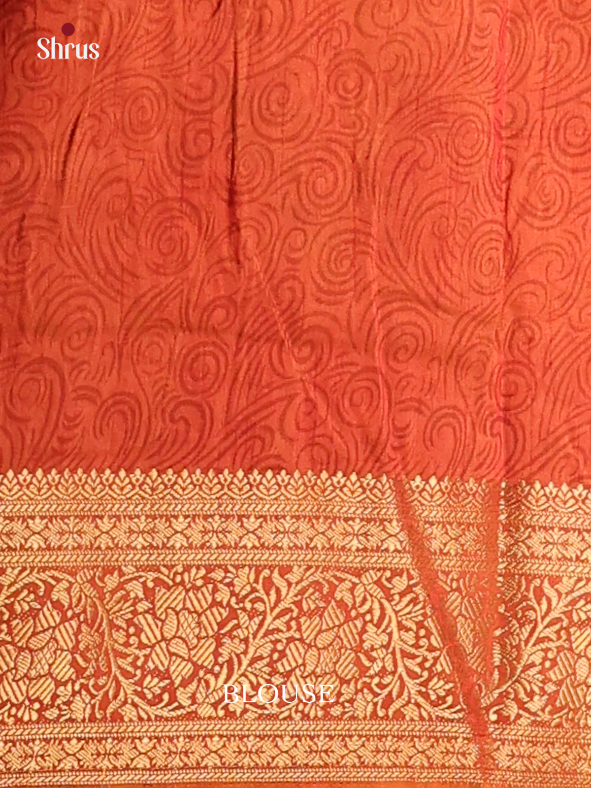 Mustard & Orange - Semi Patola Saree - Shop on Shrus.com