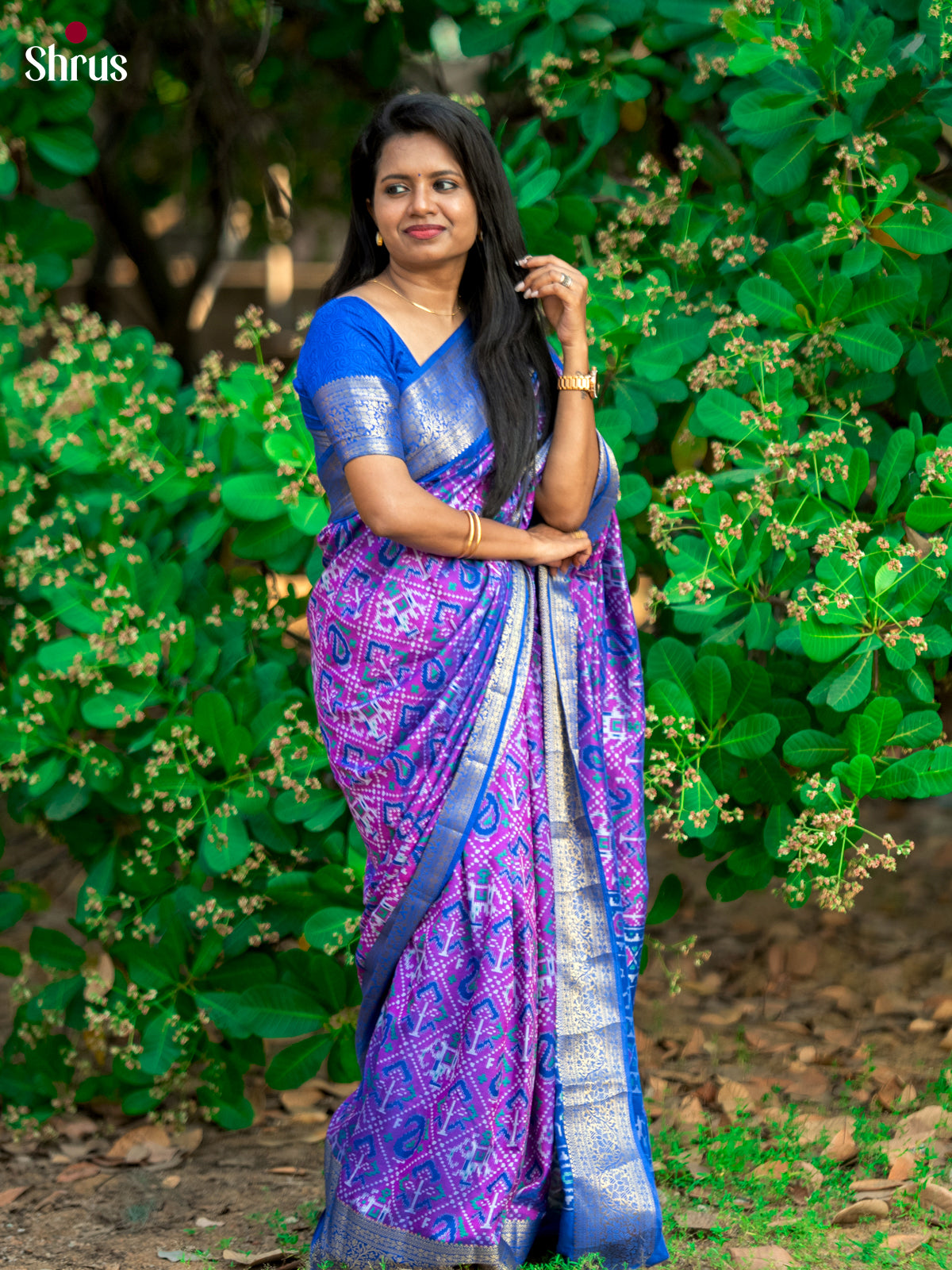 DCS18091 - Semi Patola Saree - Shop on Shrus.com