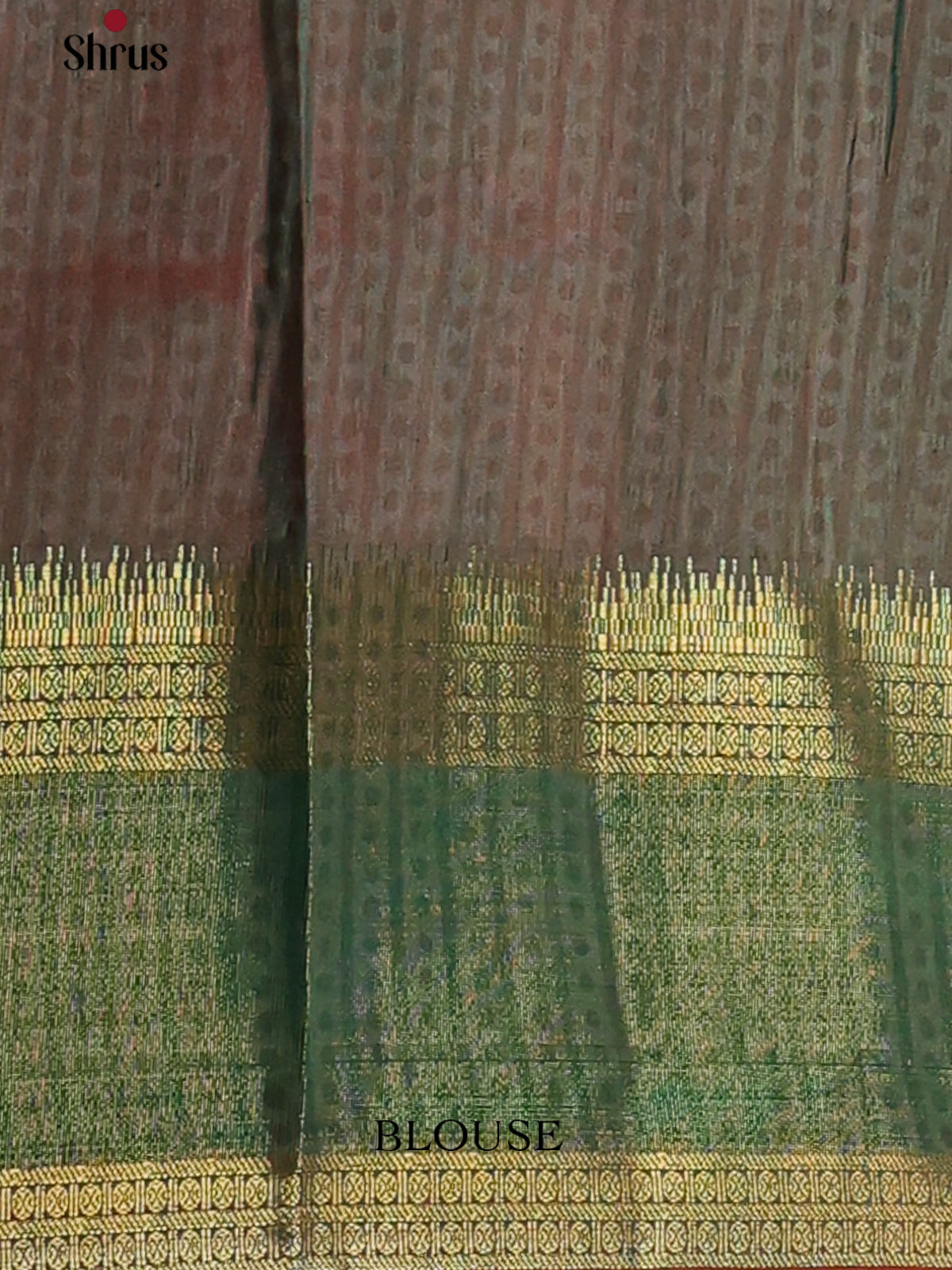 Red & Green - Semi Patola Saree - Shop on Shrus.com