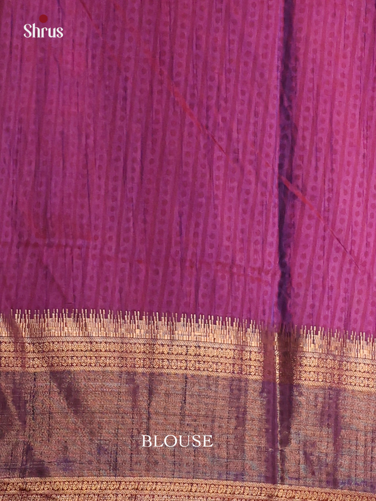 Pink & Purple - Semi Patola Saree - Shop on Shrus.com