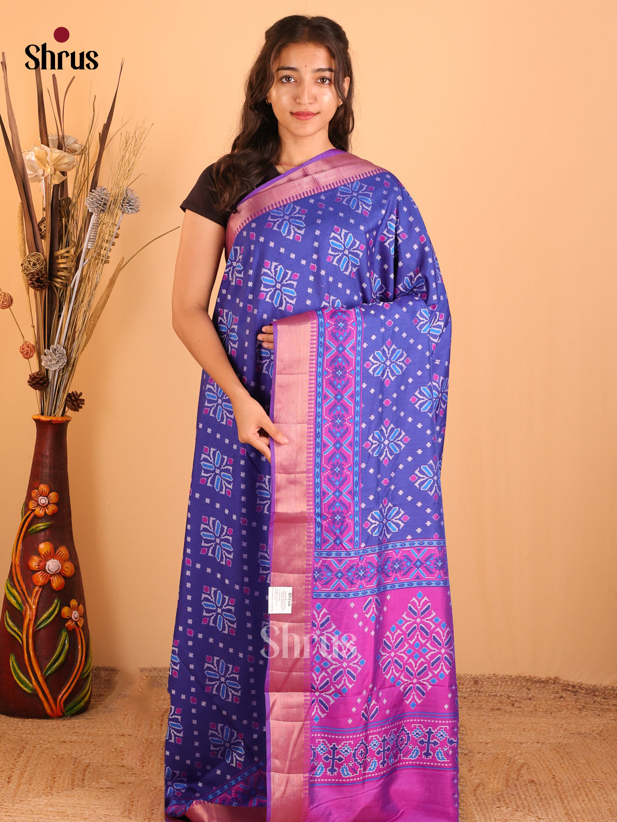 DCS18132 - Semi Patola Saree - Shop on Shrus.com