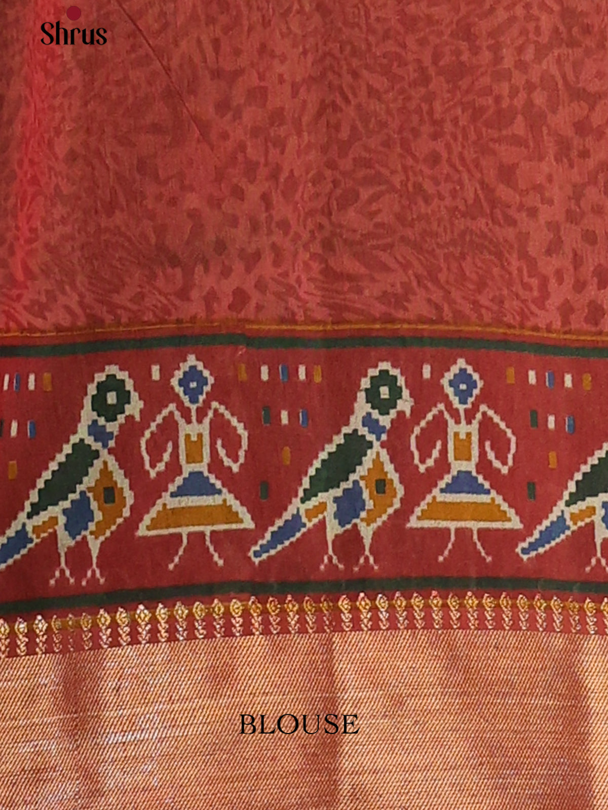 Green & Brown- Semi Patola Saree - Shop on Shrus.com