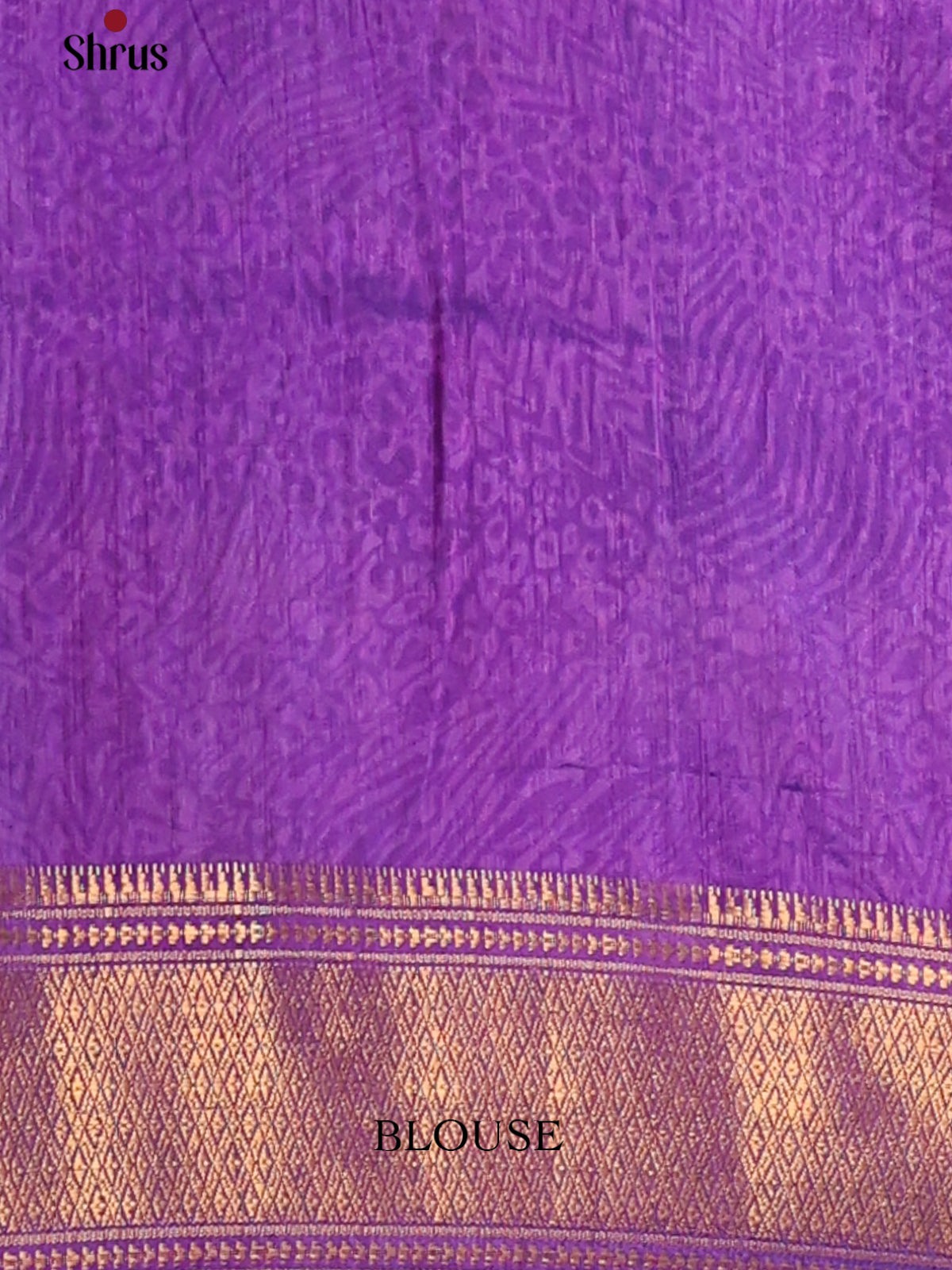 Blue & Purple - Semi Patola Saree - Shop on Shrus.com