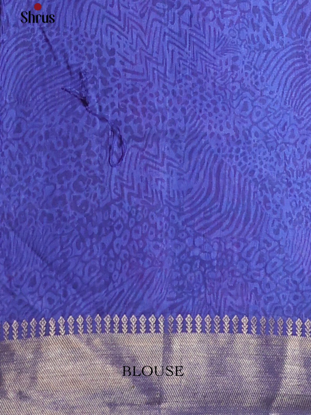 Purple & Blue - Semi Patola Saree - Shop on Shrus.com