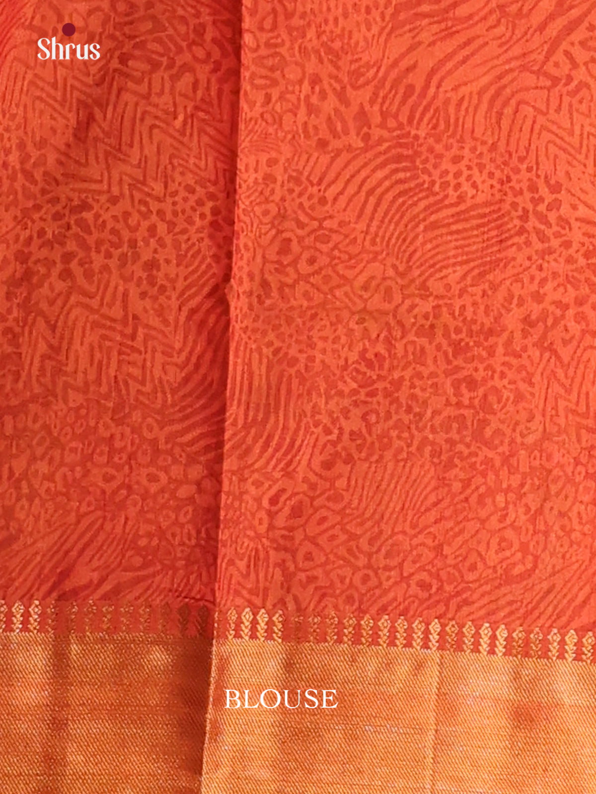 Mustard & Brick - Semi Patola Saree - Shop on Shrus.com