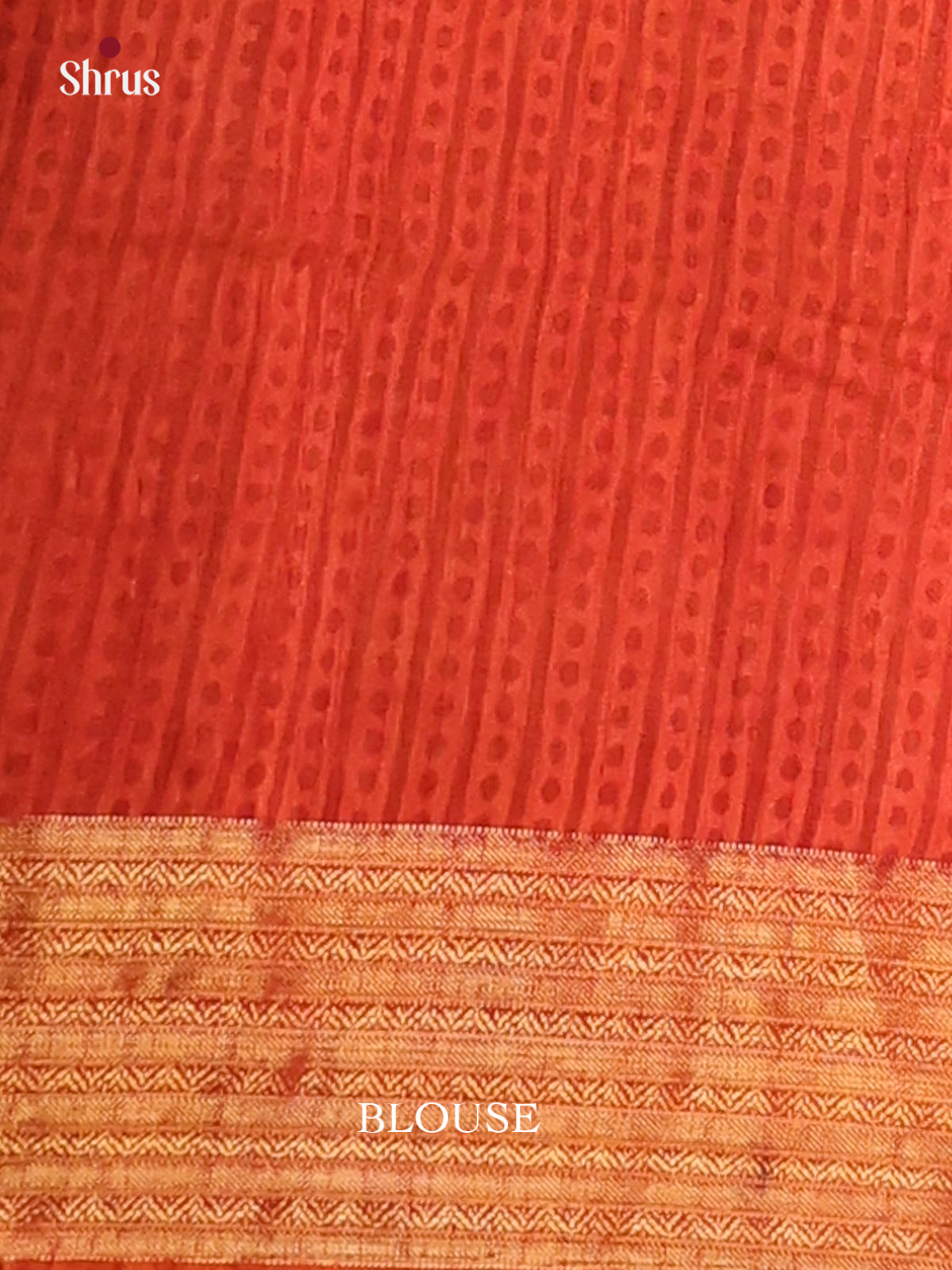 Mustard & Orange - Semi Patola Saree - Shop on Shrus.com