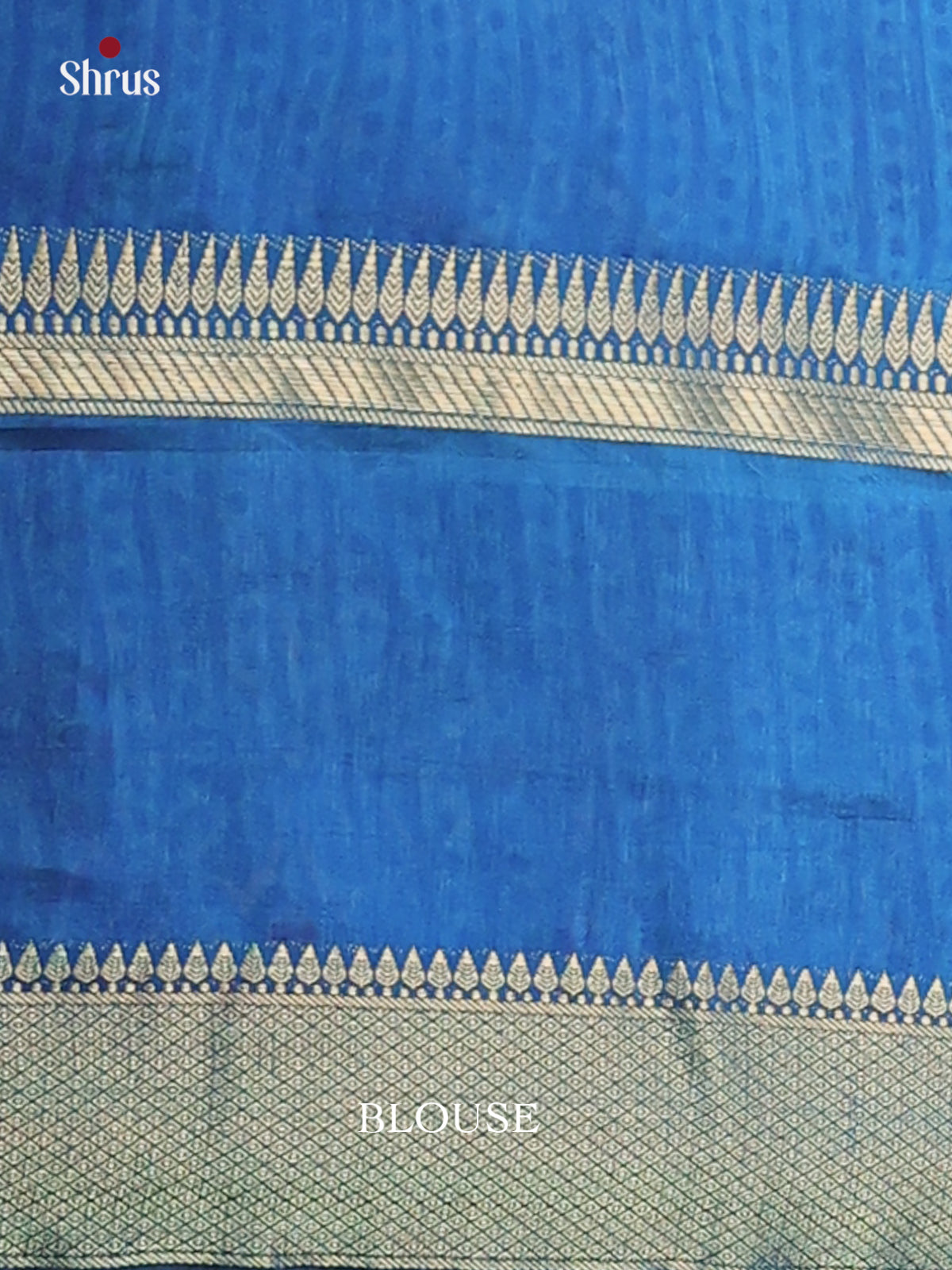 Violet & Blue - Semi Patola Saree - Shop on Shrus.com