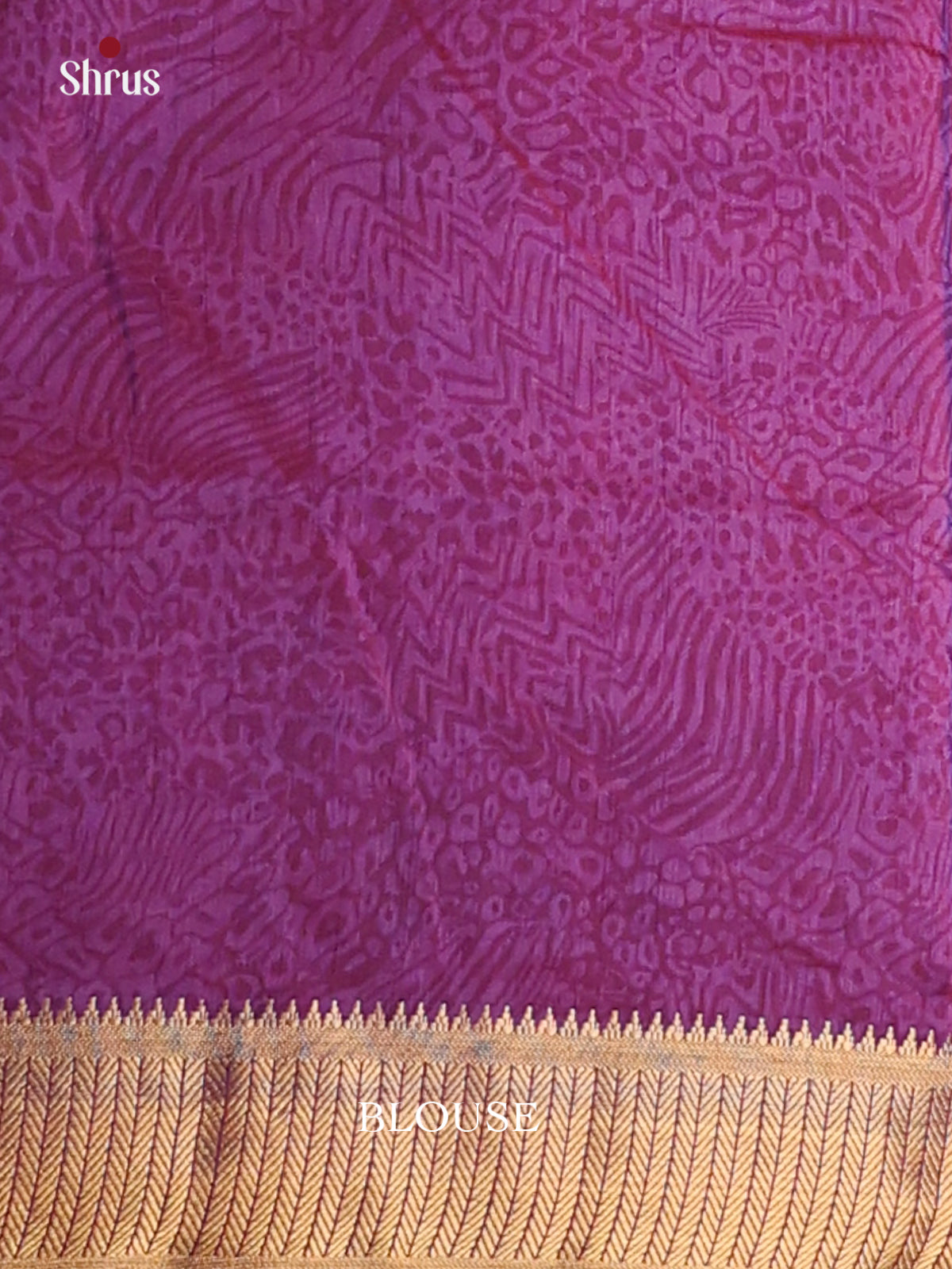 Purple & Blue- Semi Patola Saree - Shop on Shrus.com