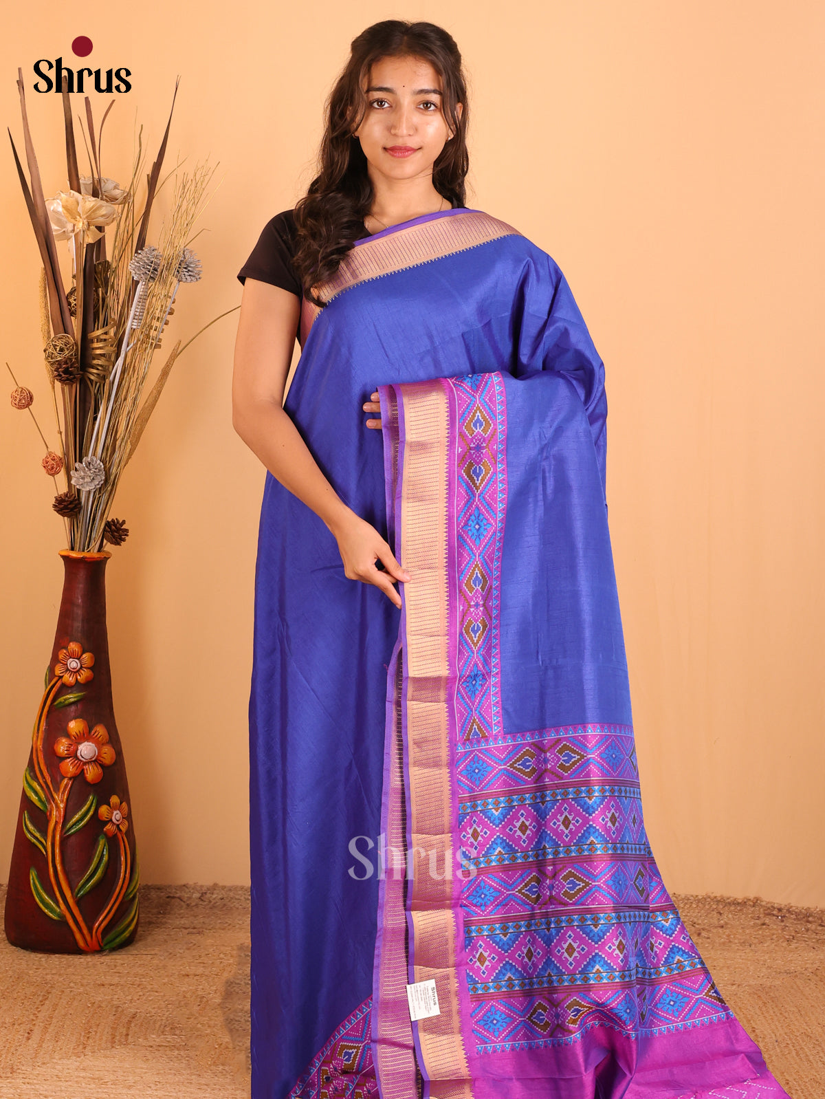 DCS18212 - Semi Patola Saree - Shop on Shrus.com