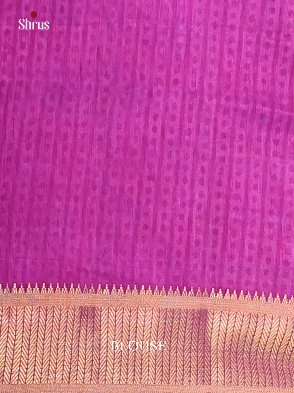 Purple & Blue- Semi Patola Saree - Shop on Shrus.com