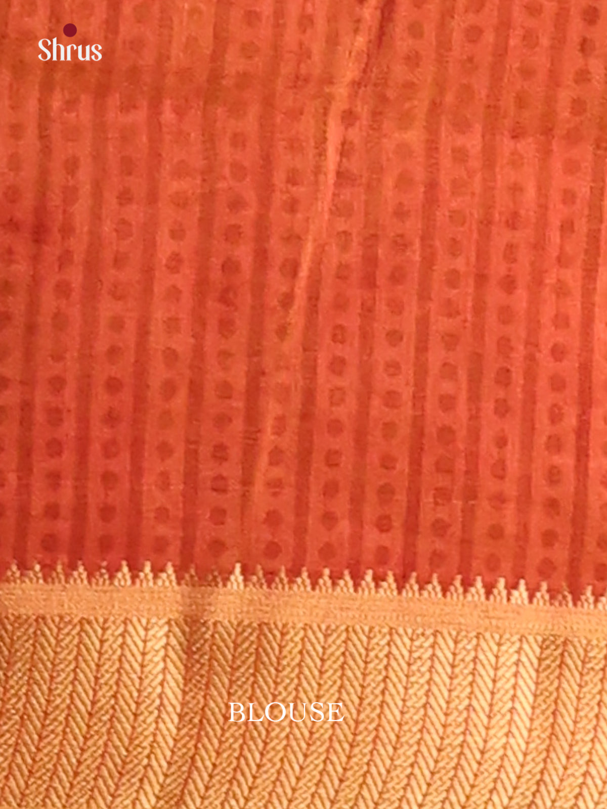 Mustard & Brick - Semi Patola Saree - Shop on Shrus.com