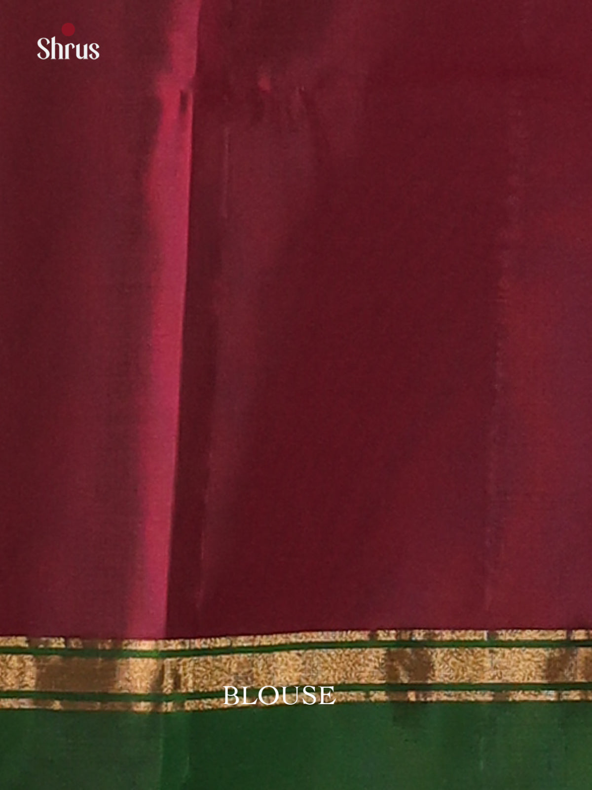 Mehandi & Maroon - Softsilk-halfpure Saree - Shop on Shrus.com
