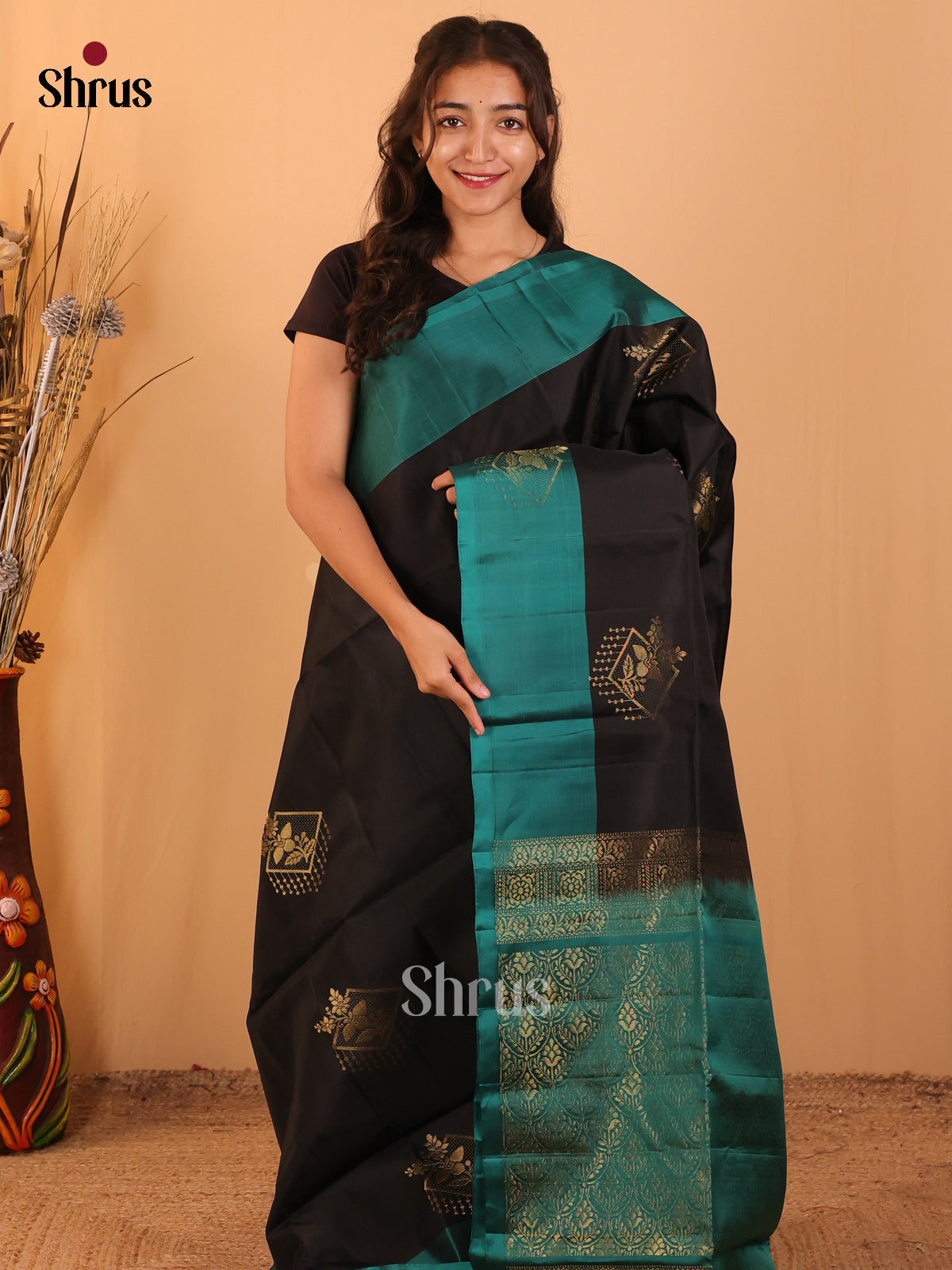 DCS19130 - Softsilk-halfpure Saree - Shop on Shrus.com